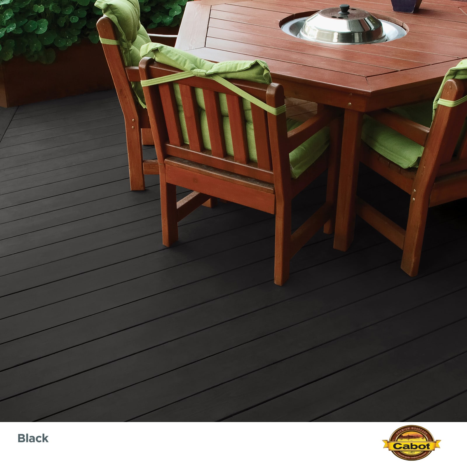 Cabot Black Solid Wood Exterior (1-Gallon) Stains the Sealer Stain in at Exterior department and