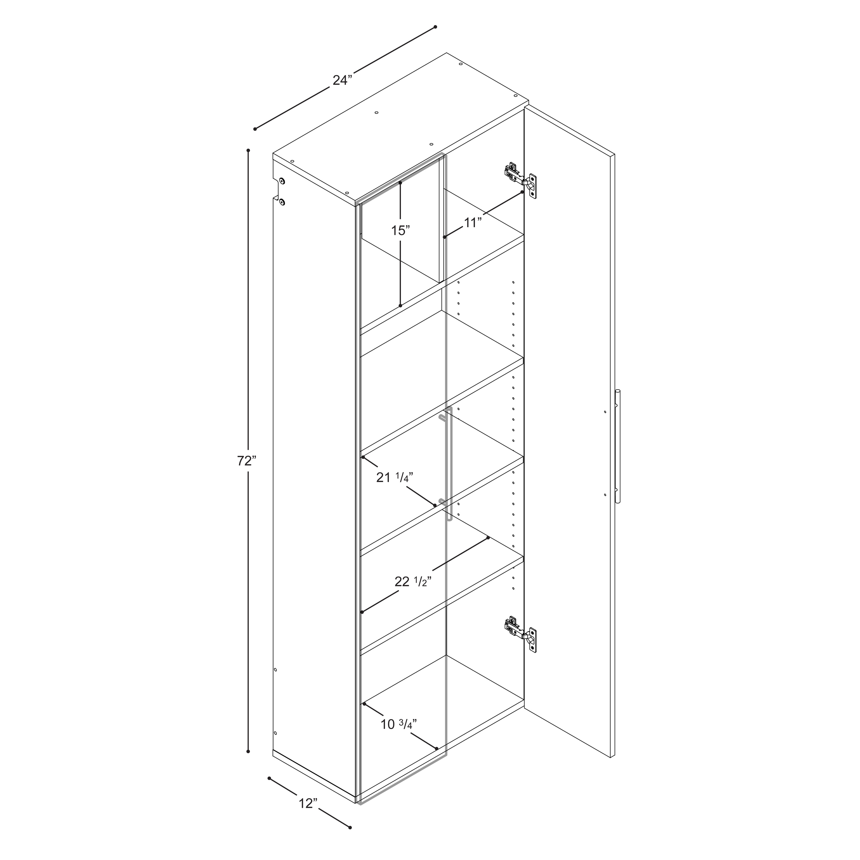 Prepac WSCW-0706-2K Utility-Storage-Cabinets - View #7