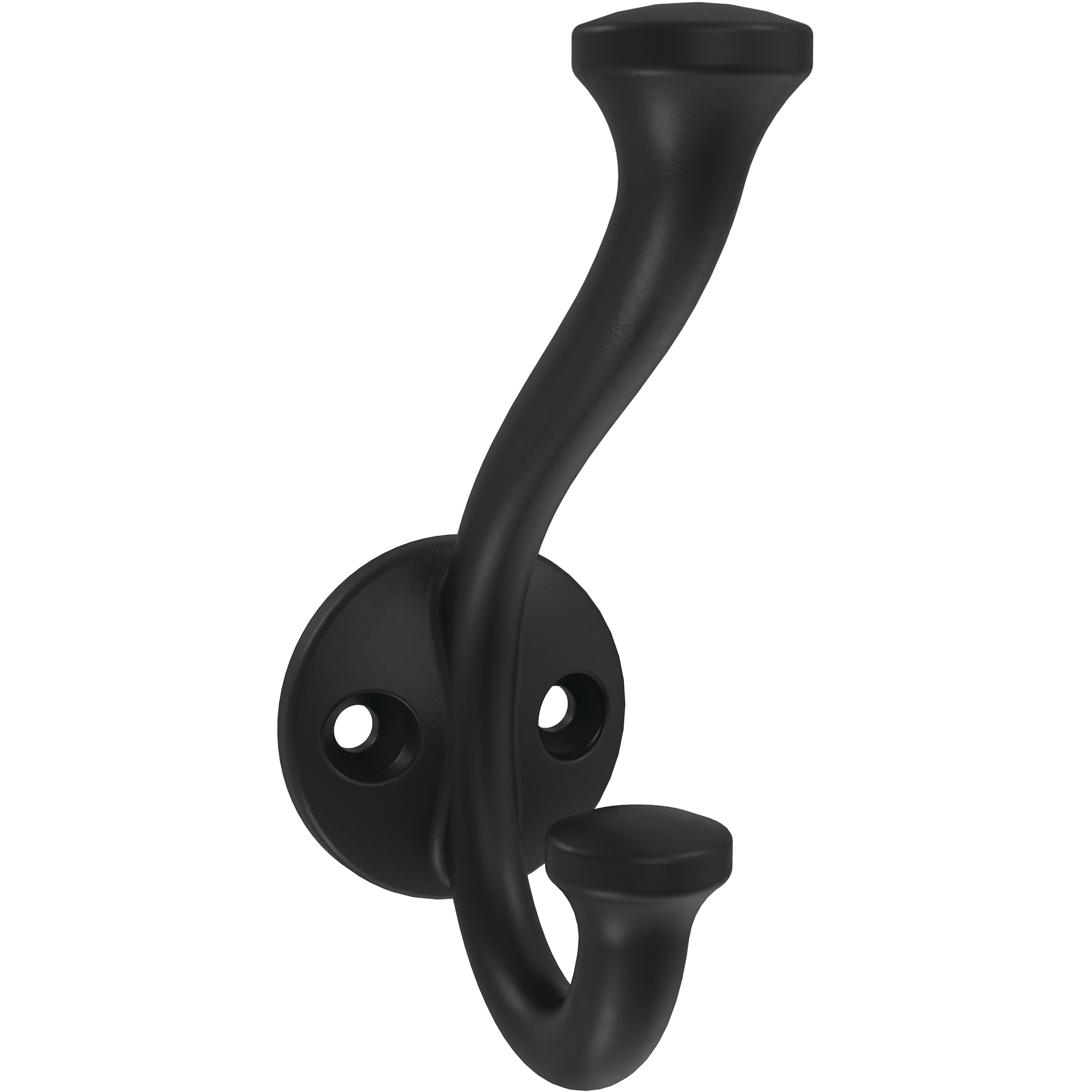 5 Pack Black Decorative Wall Hooks at