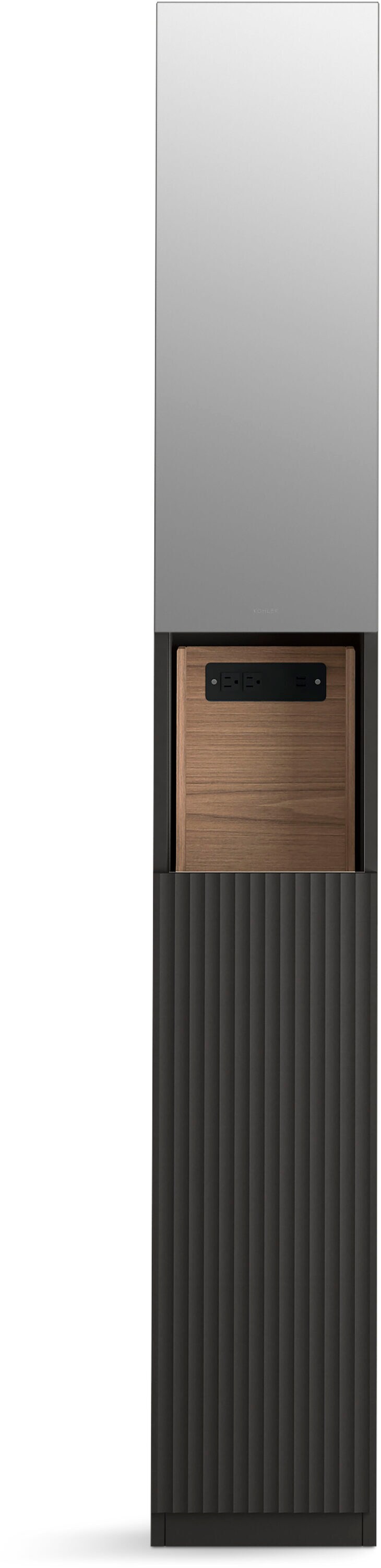 KOHLER Spacity 11.81-in x 80.75-in x 13.69-in White Freestanding Soft Close Linen Cabinet
