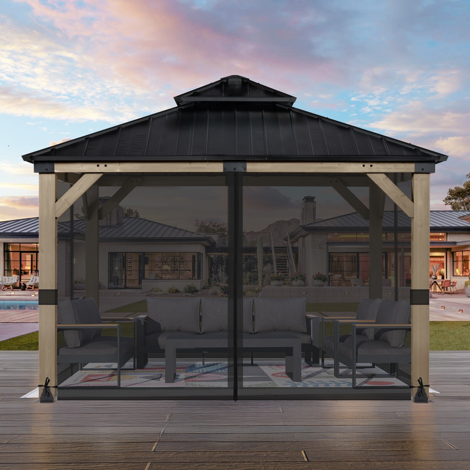 Aoodor A001-PBKBK Gazebo-Parts-Accessories - View #5