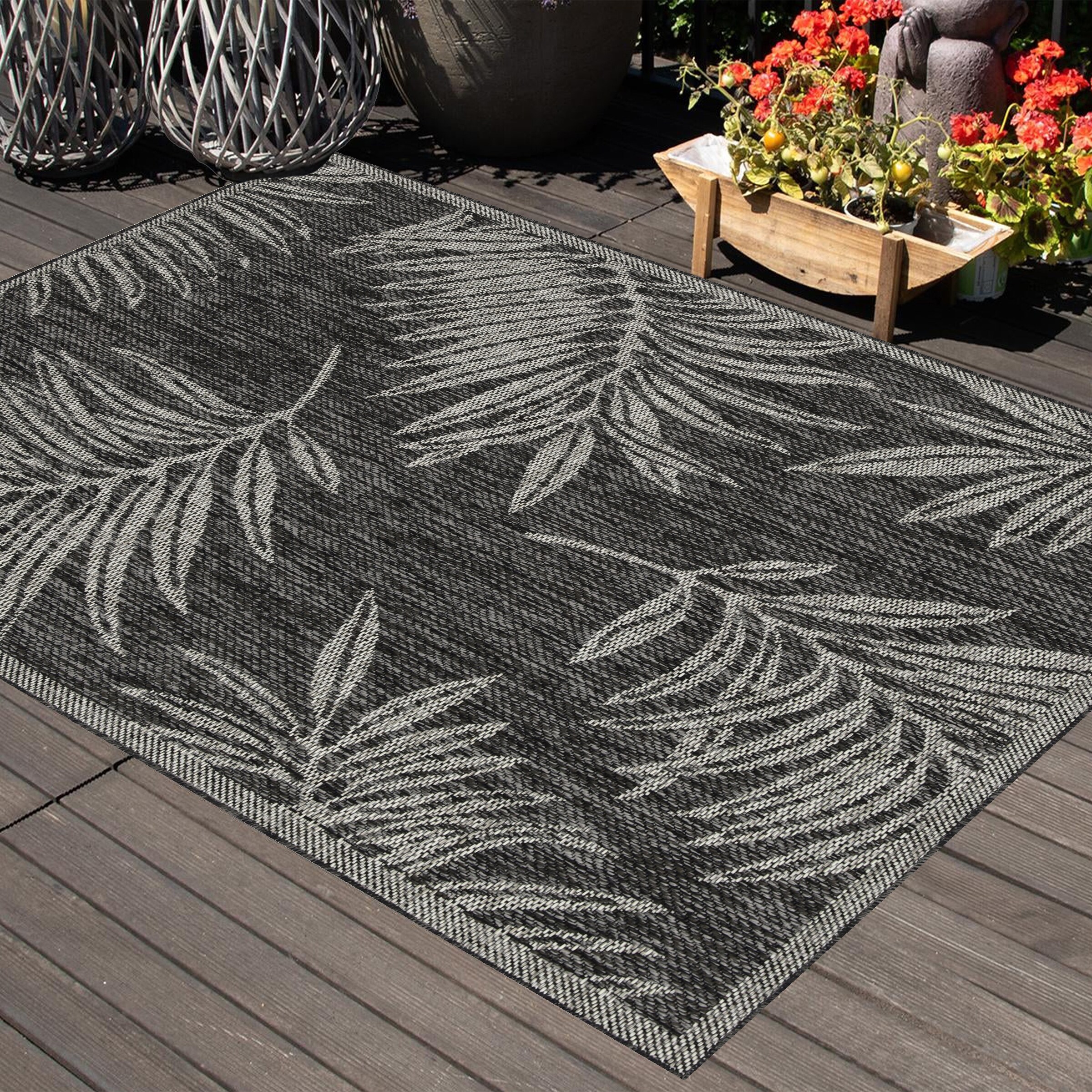 Playa Rug PLY-LIA-BLKGRY-4X6 rugs - View #7