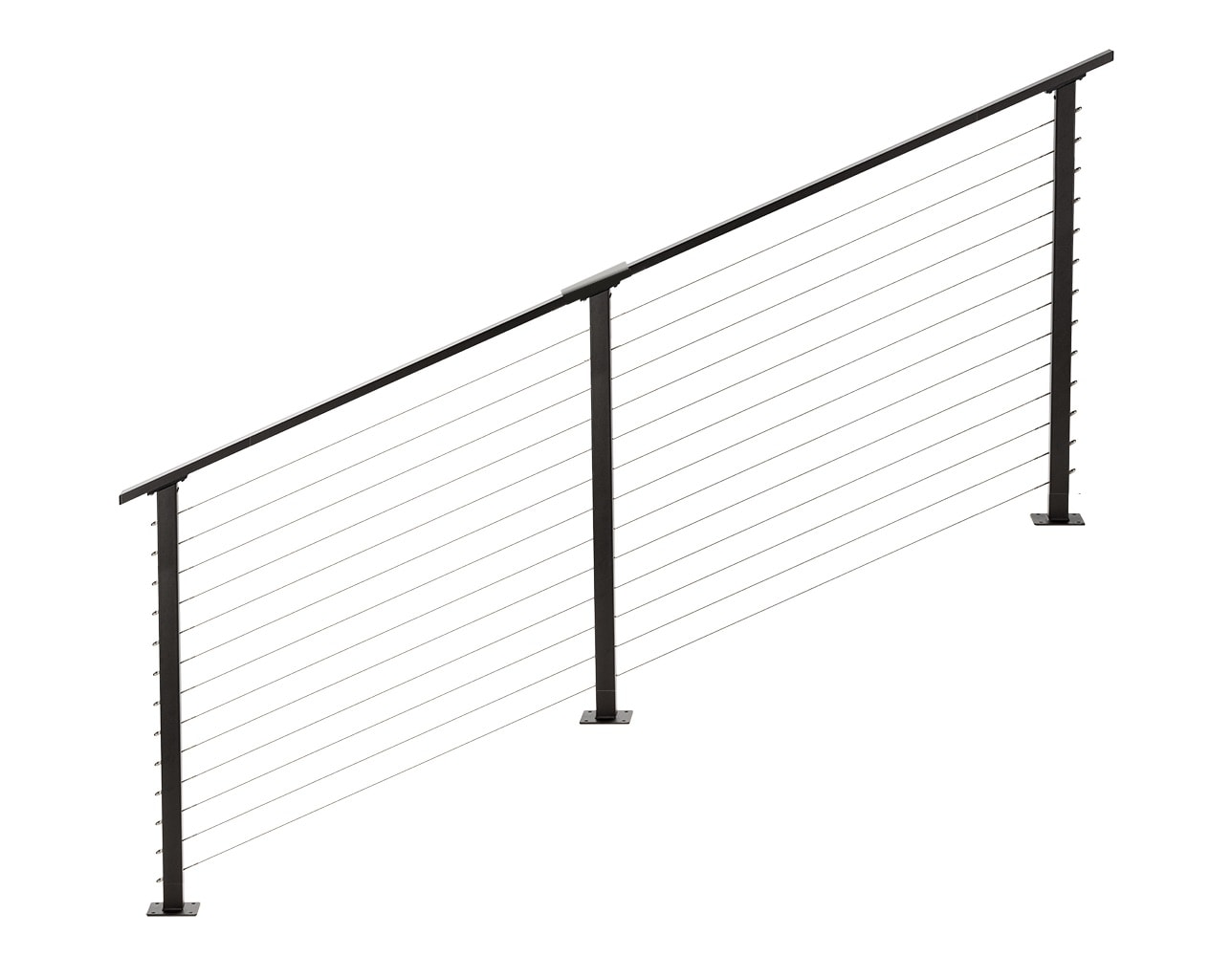 CityPost CP-8-BR-S-42 Stair Deck Mount 8-ft x 42-in Bronze Steel Deck Cable Rail Kit