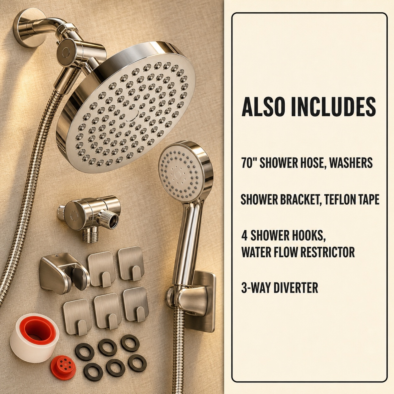 Baginizer BAGINIZER001292 Fixed-Showerhead - View #4
