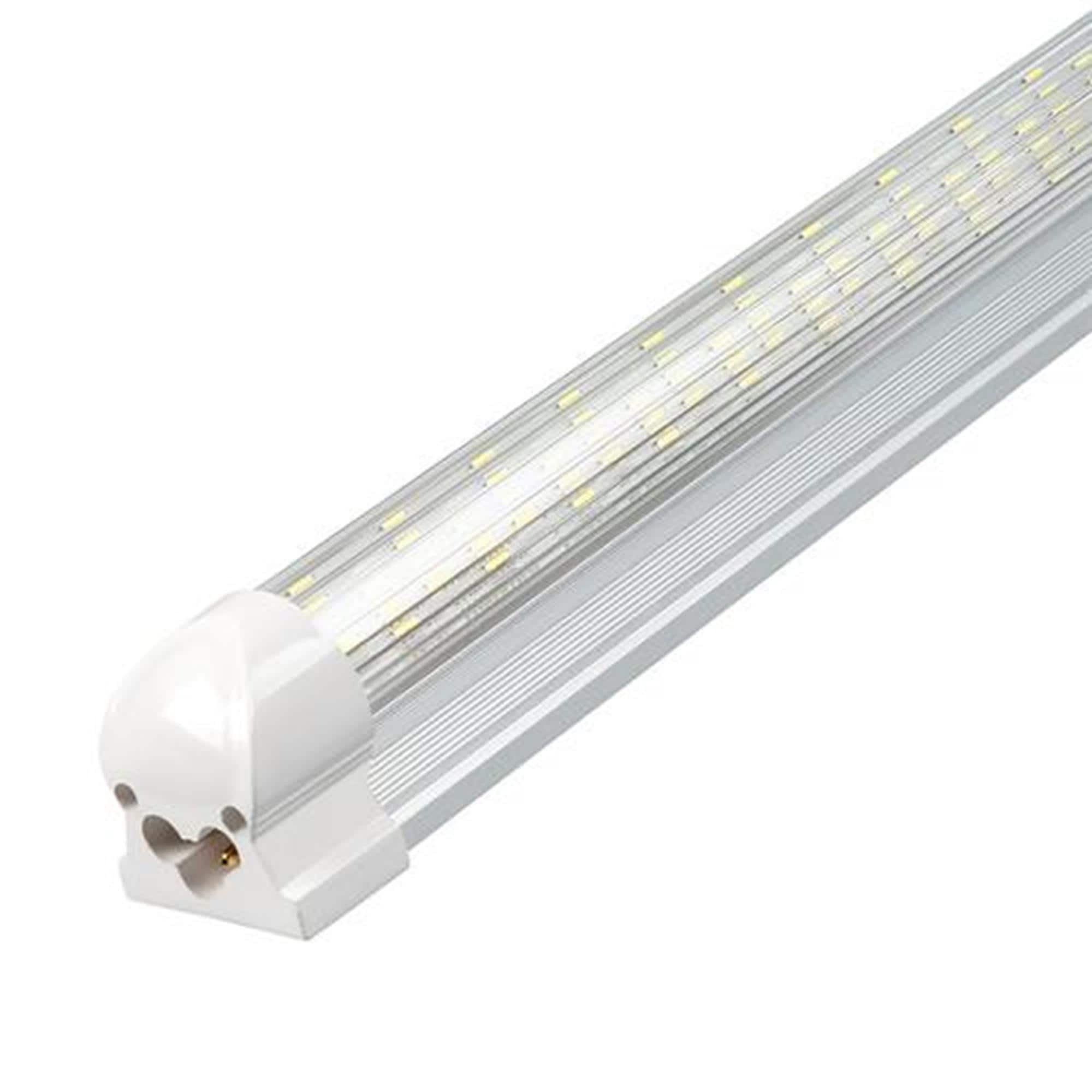 6500K Replacing Fluorescent Bulbs 40W T8 8FT LED Tube Light Single Pin Clear 