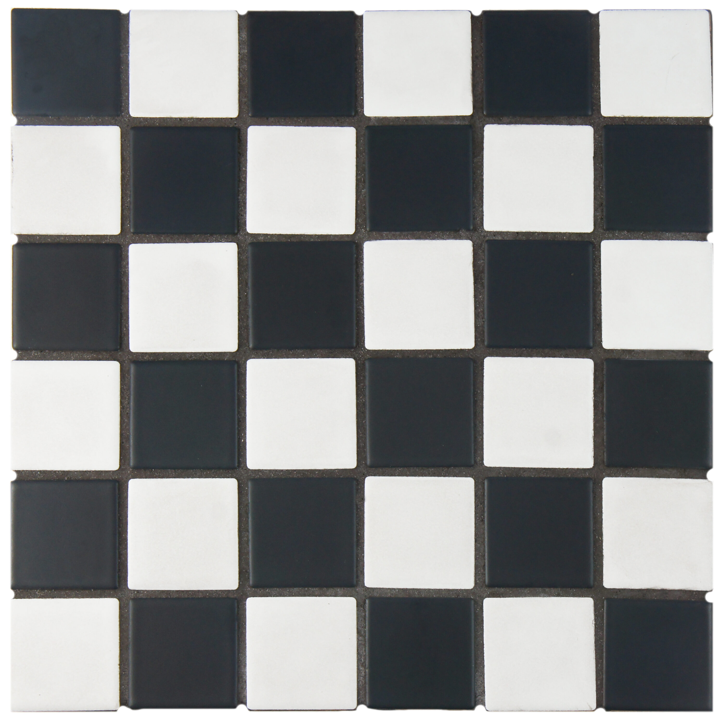 Affinity Tile (Sample) Squire Quad Matte Checkerboard 6-in x 6-in Matte  Porcelain Uniform Squares Mosaic Thinset Mortar Floor and Wall Tile in the  Tile Samples department at