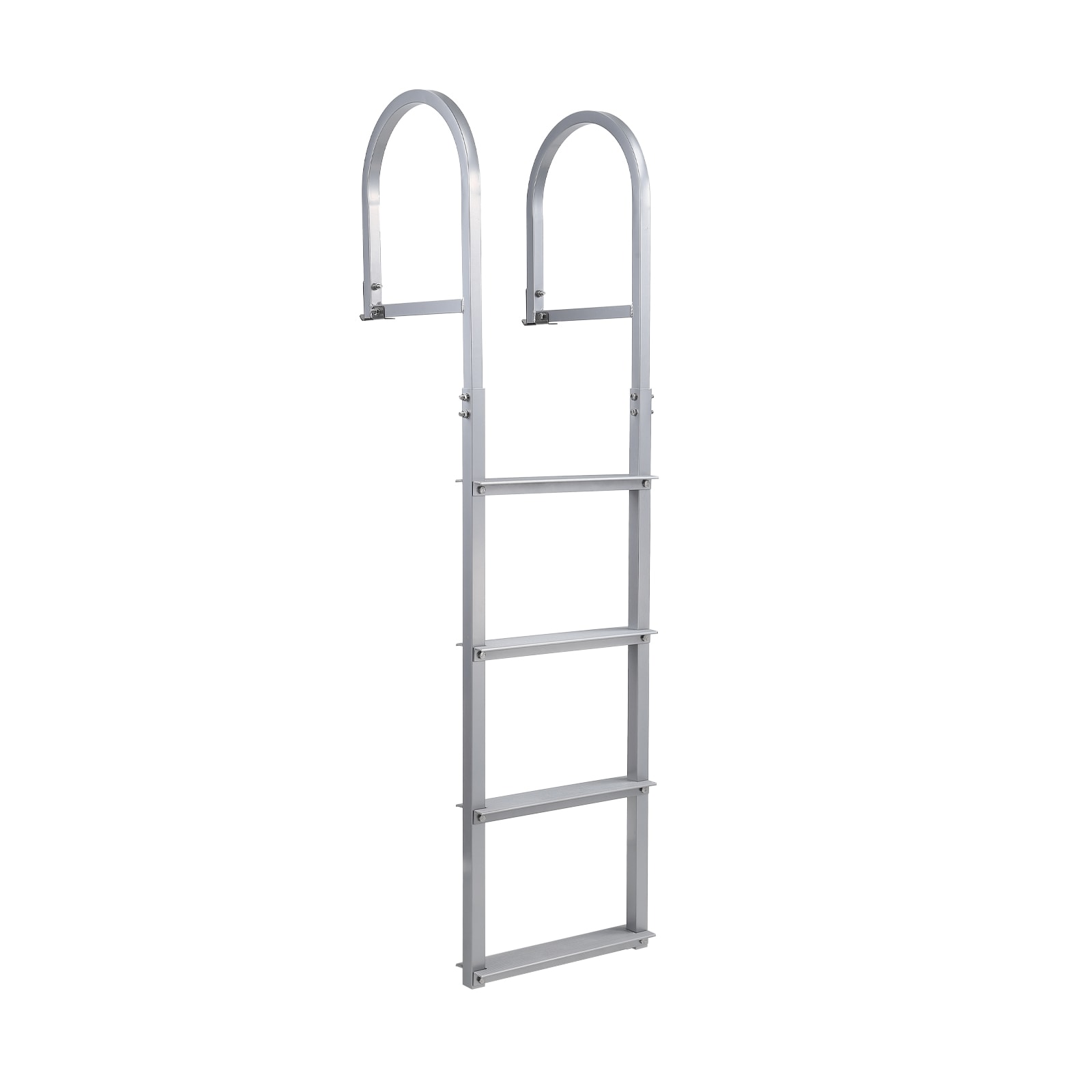 GarveeLife 4-Step Removable Dock Stairs 500lb Aluminum Pool Pontoon Boat Ladder with Handrails 6063 Anti-Corrosion Wide Non-Slip Steps for Lake Marine Boarding RV Home #BKC-4QLHZGUL7A7