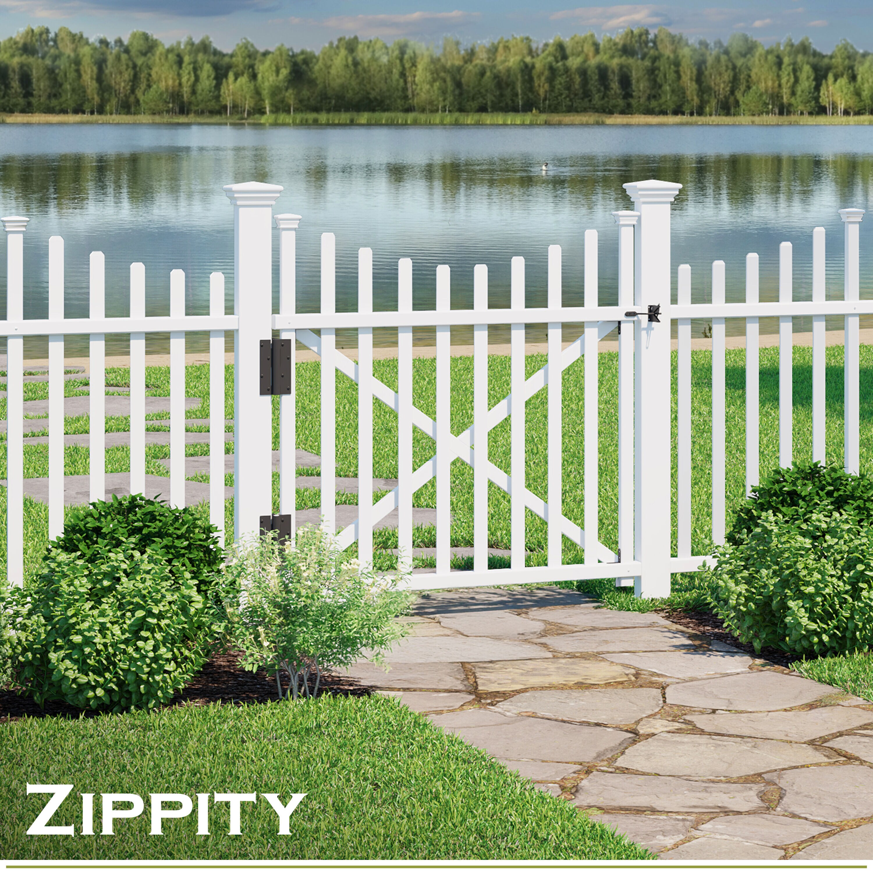 Zippity Outdoor Products ZP19019 Vinyl-Fence-Panels - View #2