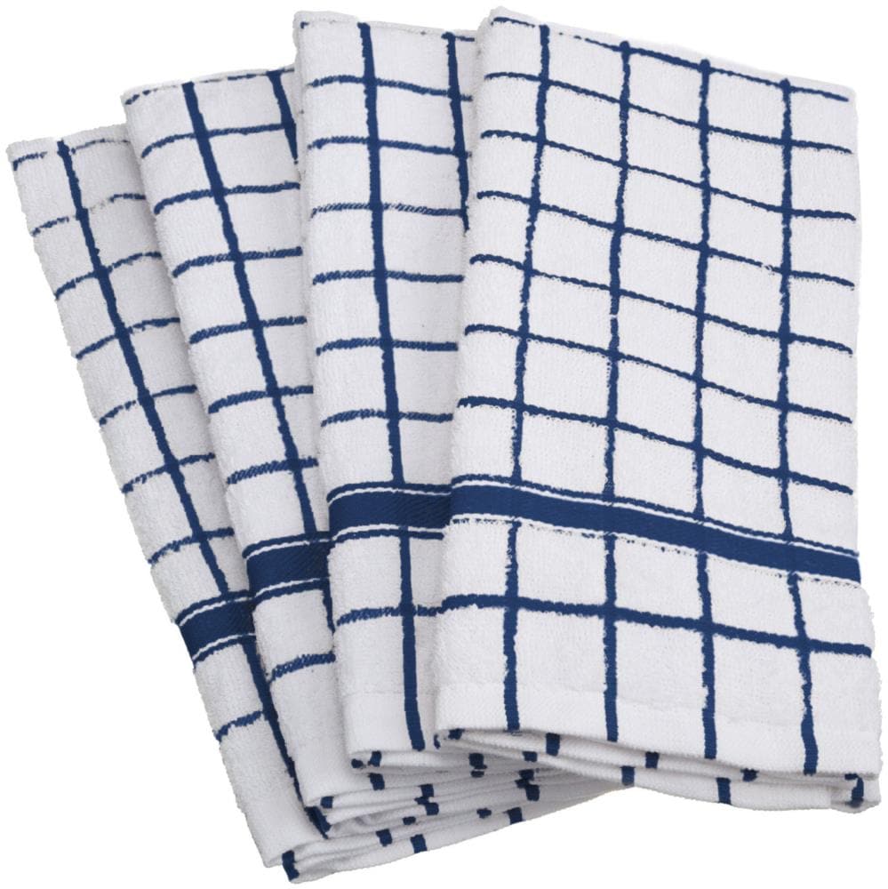 DII Cotton Kitchen Towel Set Lightweight & Fast-Drying Dish Towels, 20x30,  Gray Chambray, 3 Piece