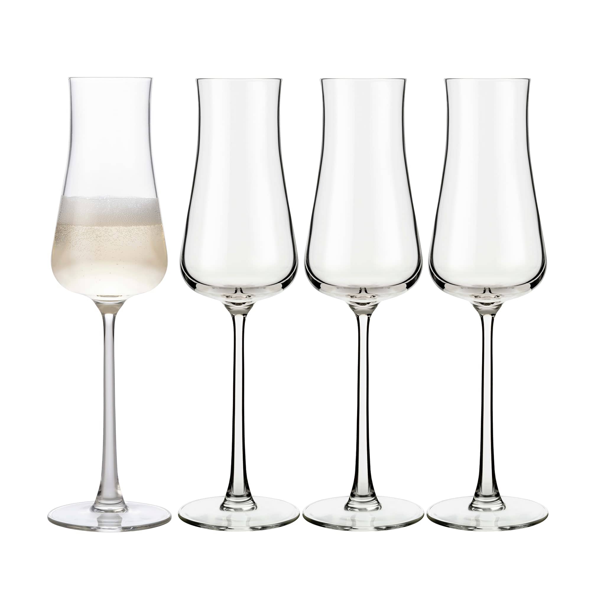 Libbey L730261 Signature Stratford Champagne Flute Glass 8 ounce Set of 4