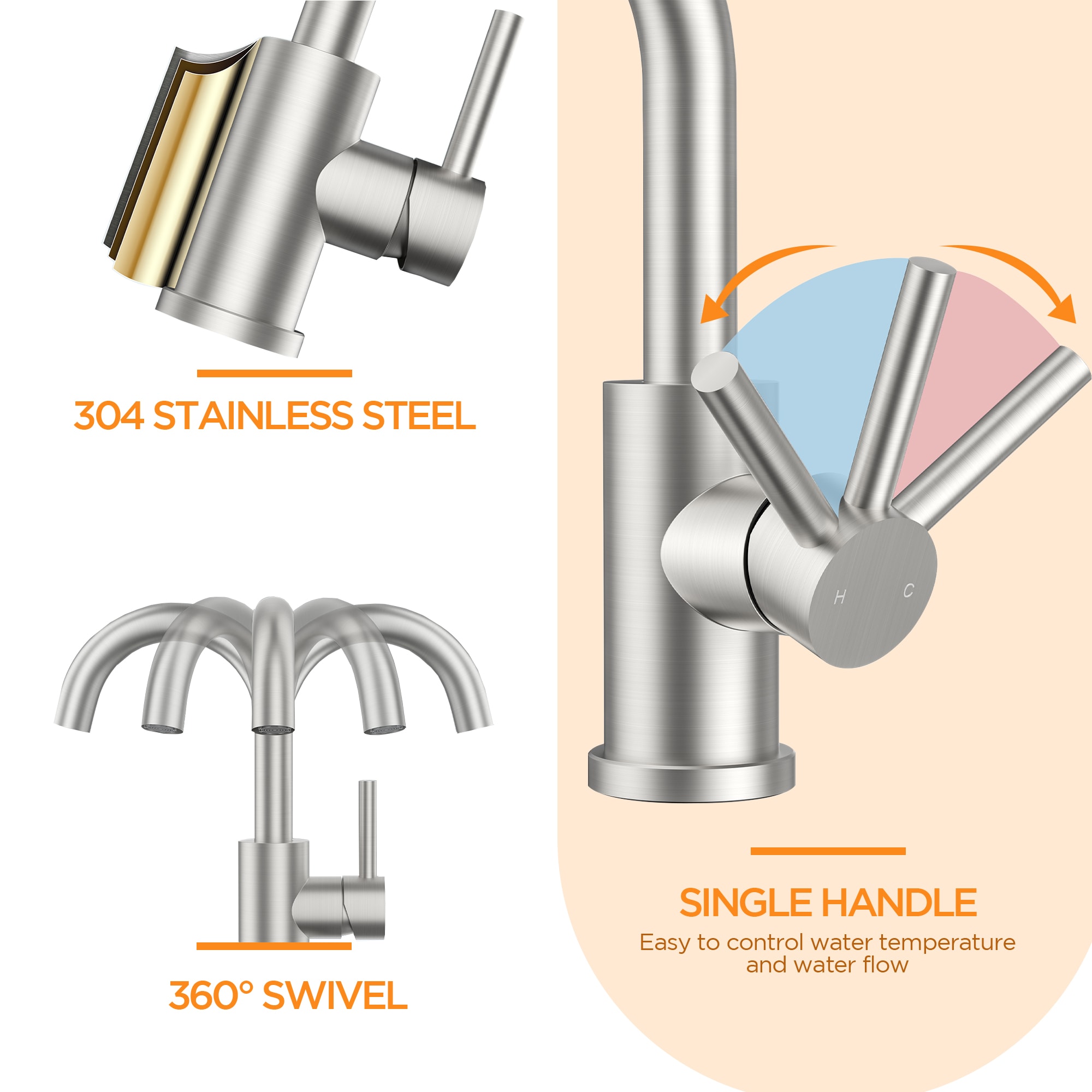 androme AD3M52BN Lavatory-Faucets - View #5