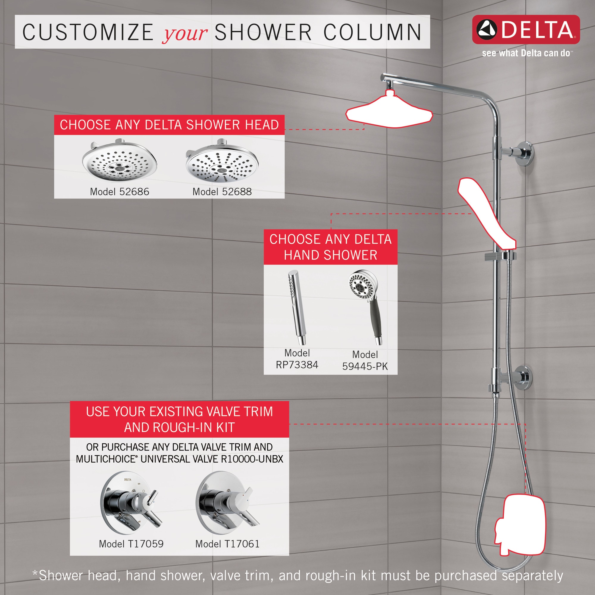 Delta 58820-BL Bath-Shower-Facc - View #9