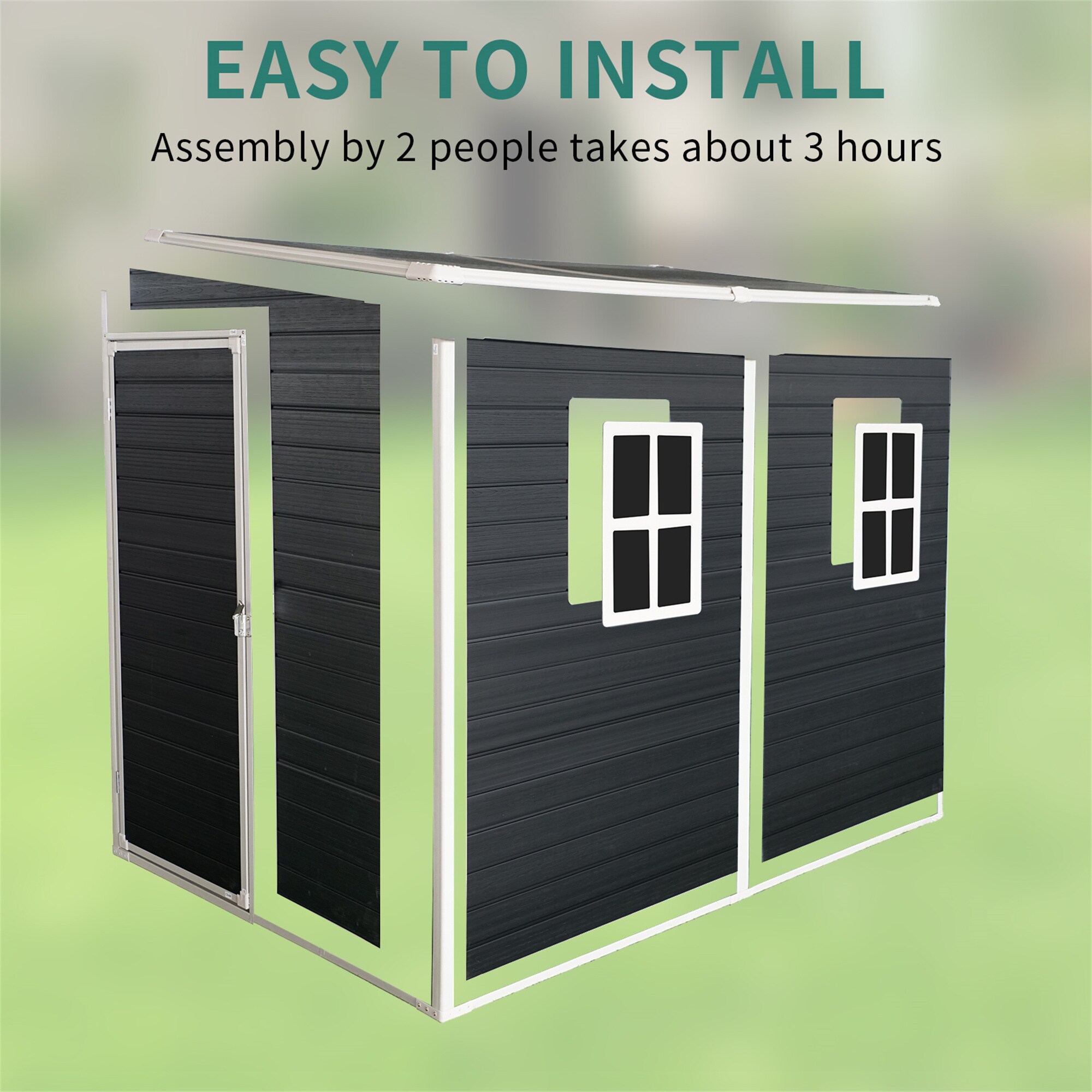 BABOOM BOM-250003-OR Vinyl-Resin-Storage-Buildings - View #8