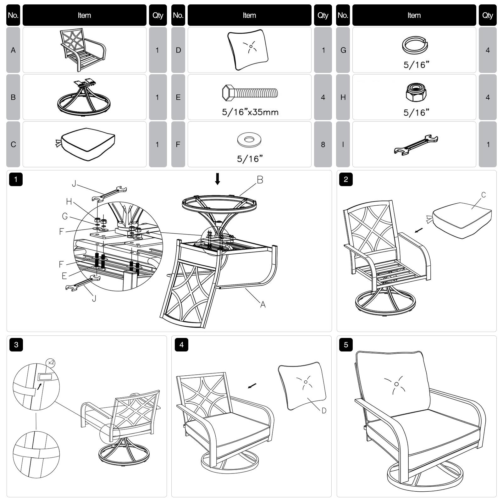 Bayfeve BF-7090SKH Patio-Chairs - View #7