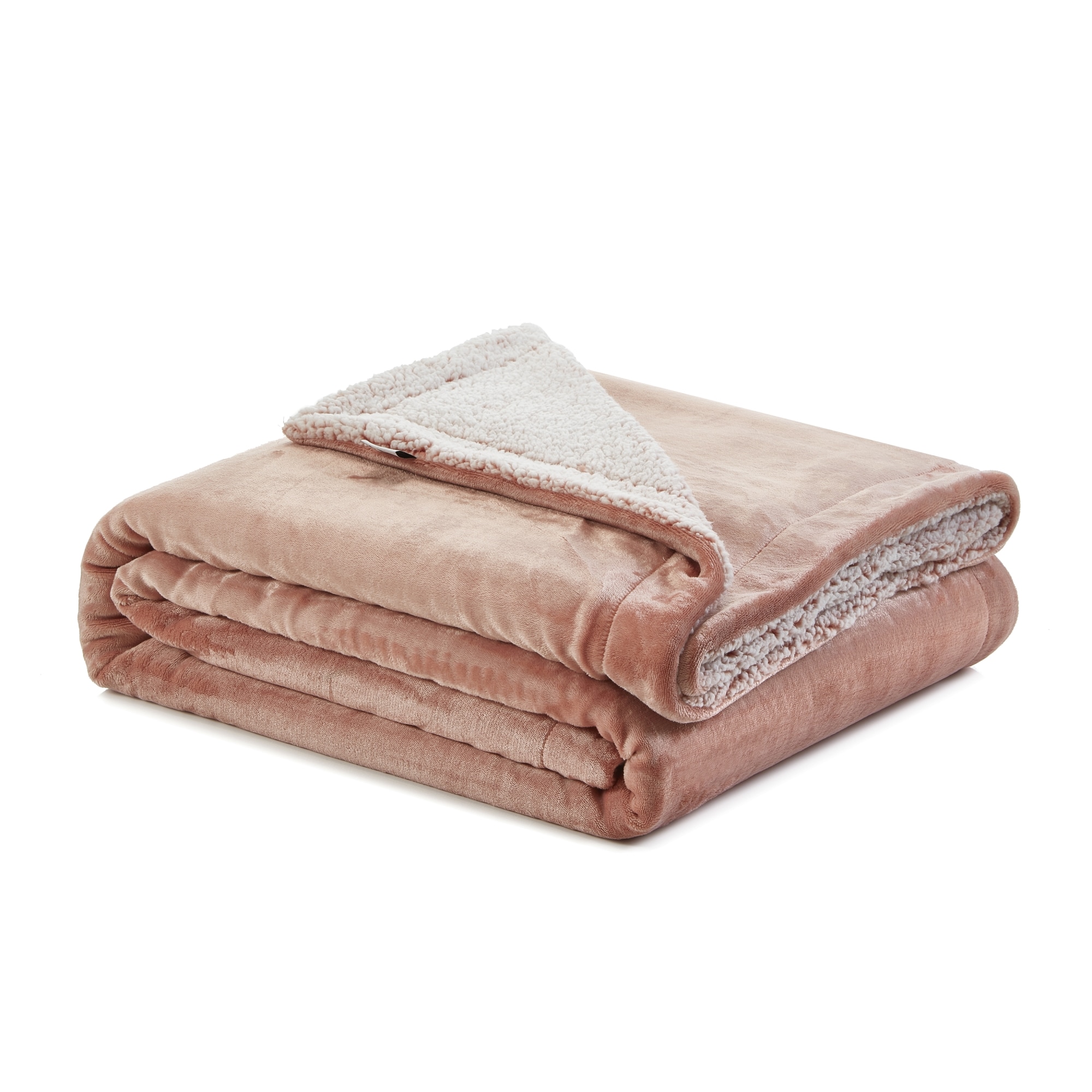 Cozy Tyme B173-20BHT-LS Orville Blush 60-in x 80-in Polyester Throw