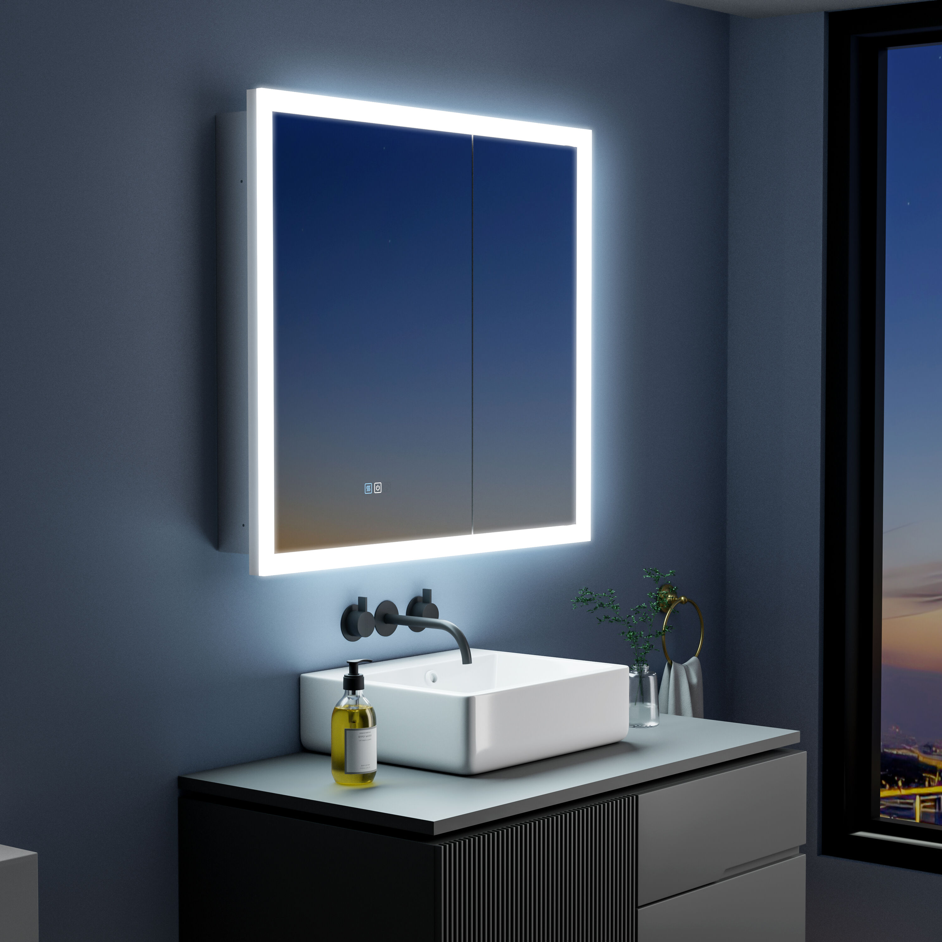 Forclover MCLE-W133632 Bathroom-Medicine-Cabinets - View #11