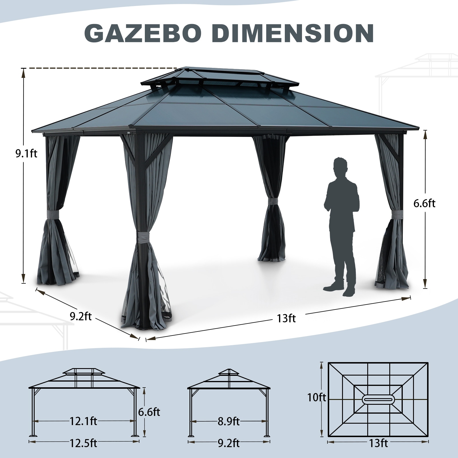 Siavonce ZX-319AAK Wood-Resin-Gazebos - View #6