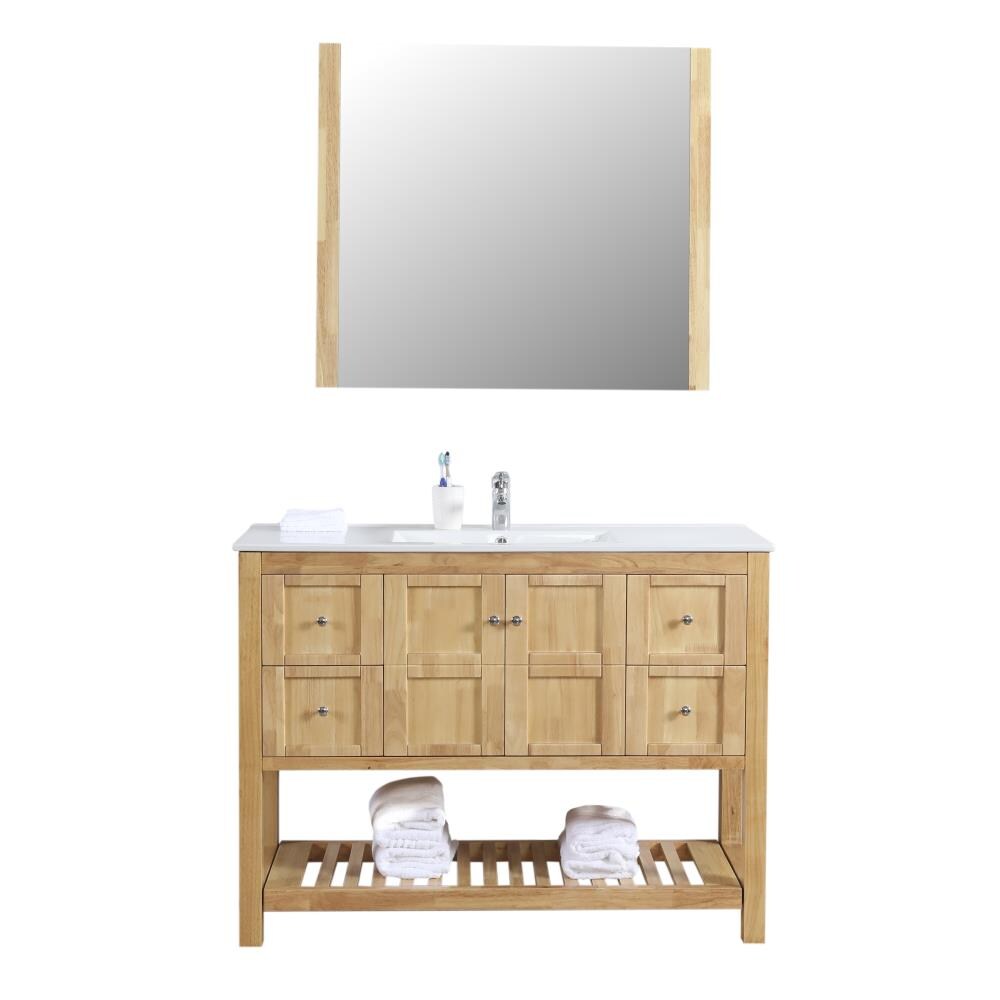 C L Collections Mh 48 Mb Nw In, 48 Inch Bathroom Vanity Light Oak