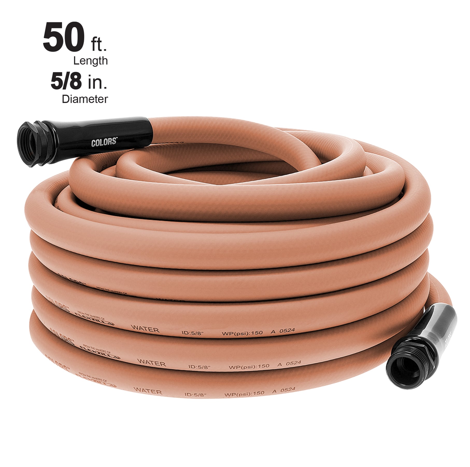 Flexzilla HFZC550TC-E COLORS 5/8-in x 50-ft Premium -Duty Kink Free Hybrid polymer Red Hose