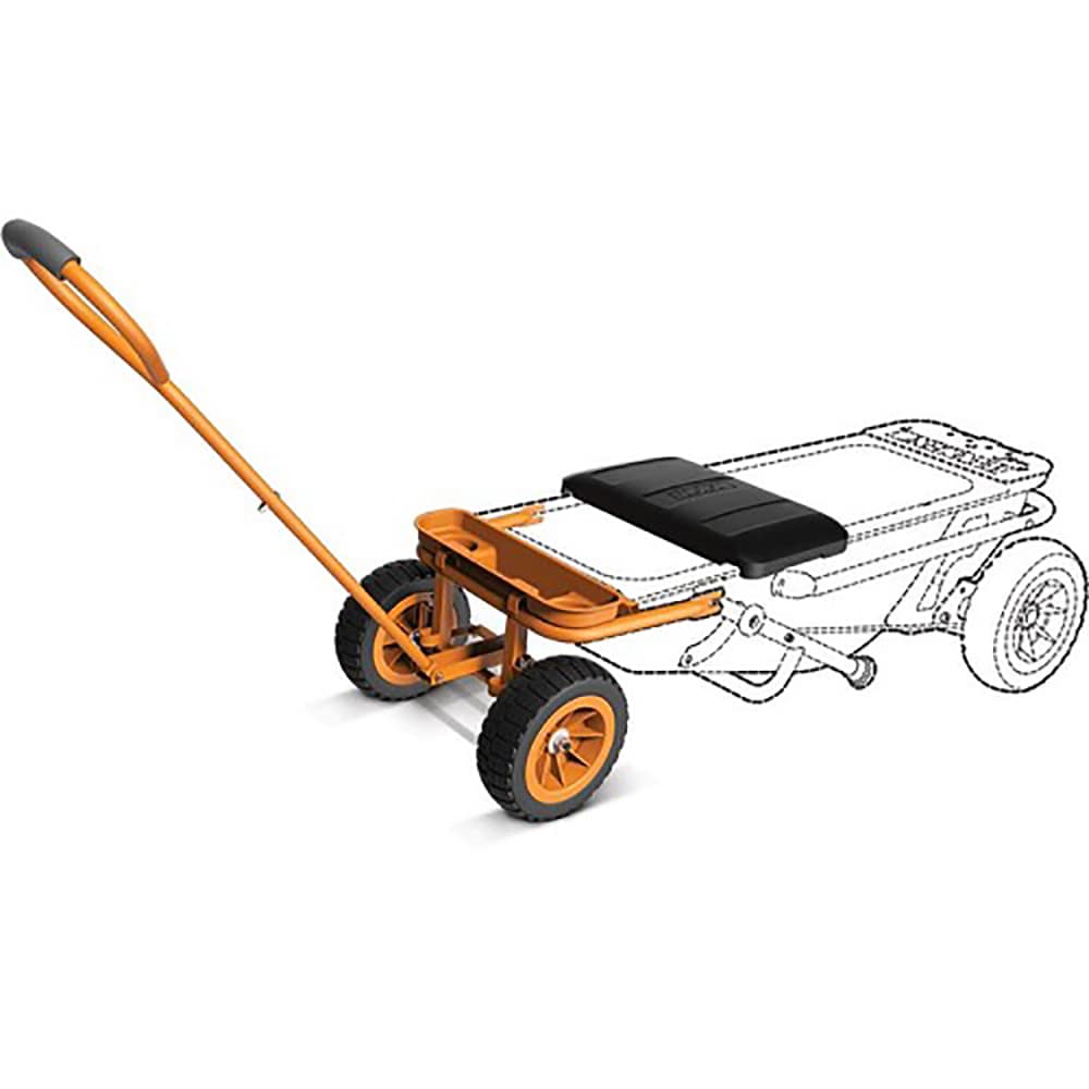 Worx WG050 Aerocart 8-in-1 Yard Cart/Wheelbarrow/Dolly with 2-in-1  Hoe/Cultivator + Garden Hand Trowel