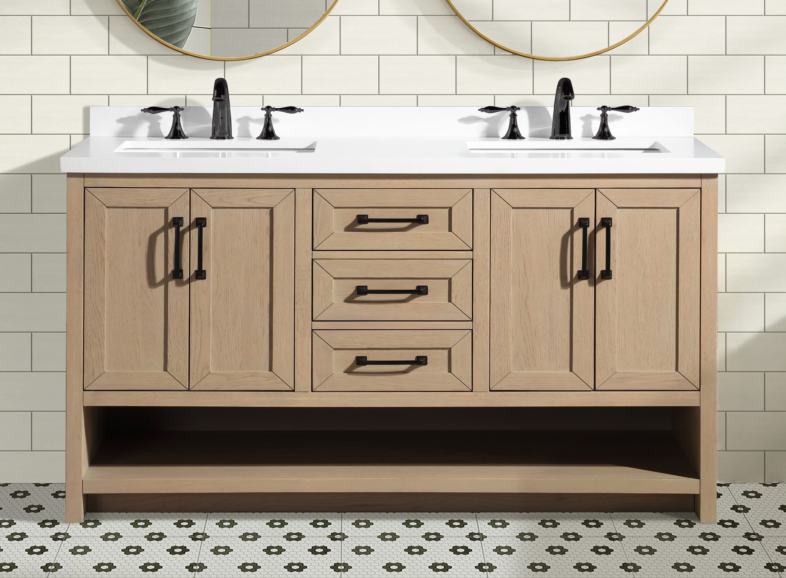 Ari Kitchen & Bath AKB-VENICE-55-OAKGRA Bath-Vanity-Combo - View #8