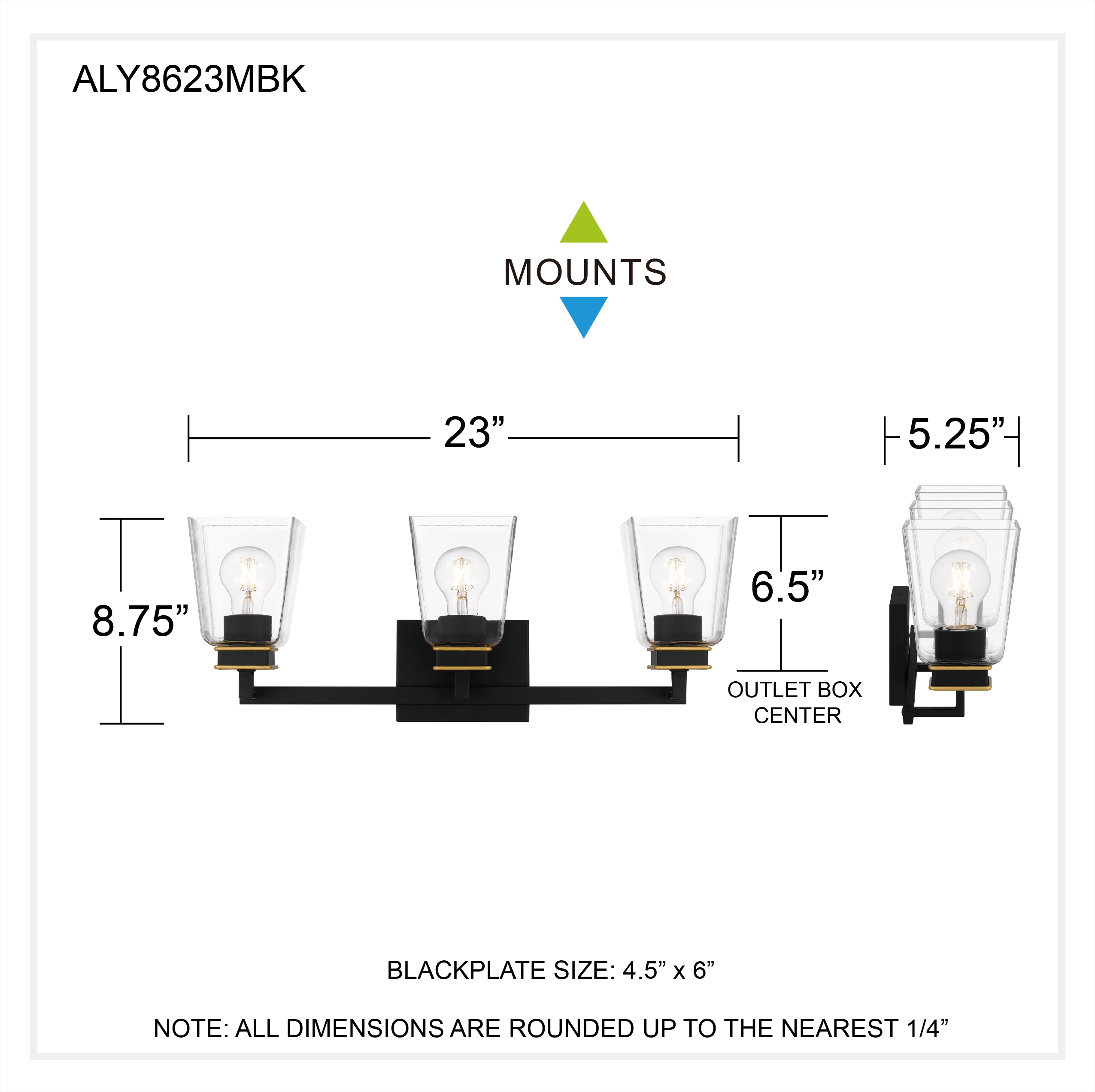 Quoizel ALY8623MBK b089995 - View #5