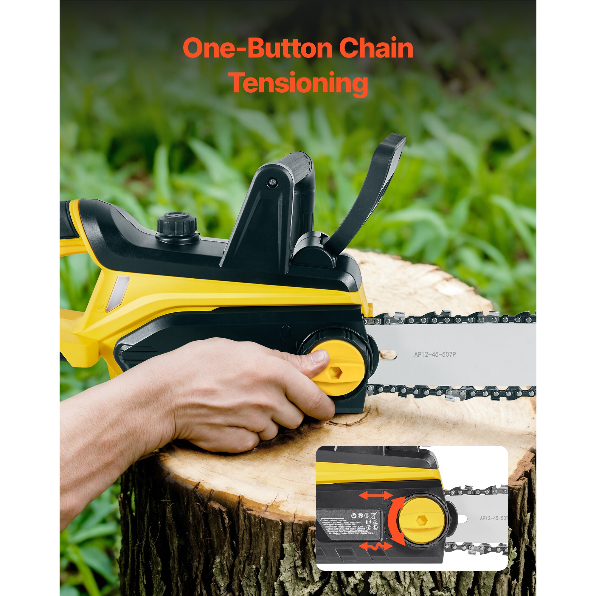 VEVOR SCBCGDDLJWX212135V1 Cordless-Chainsaw - View #6