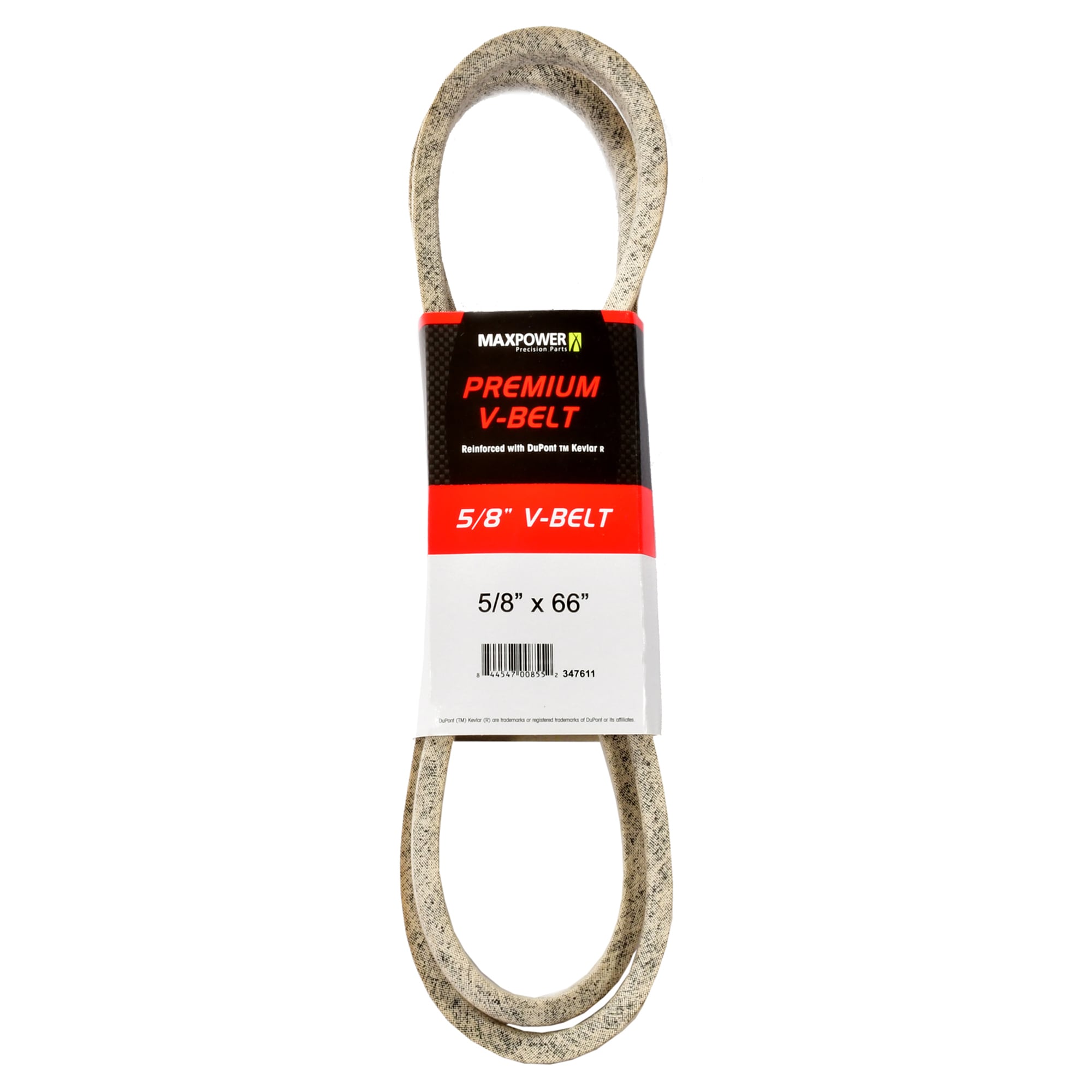 MaxPower 347611 5/8-in x 66-in V-belt, Riding Mower/Tractors, Replaces OEM Part Number Universal