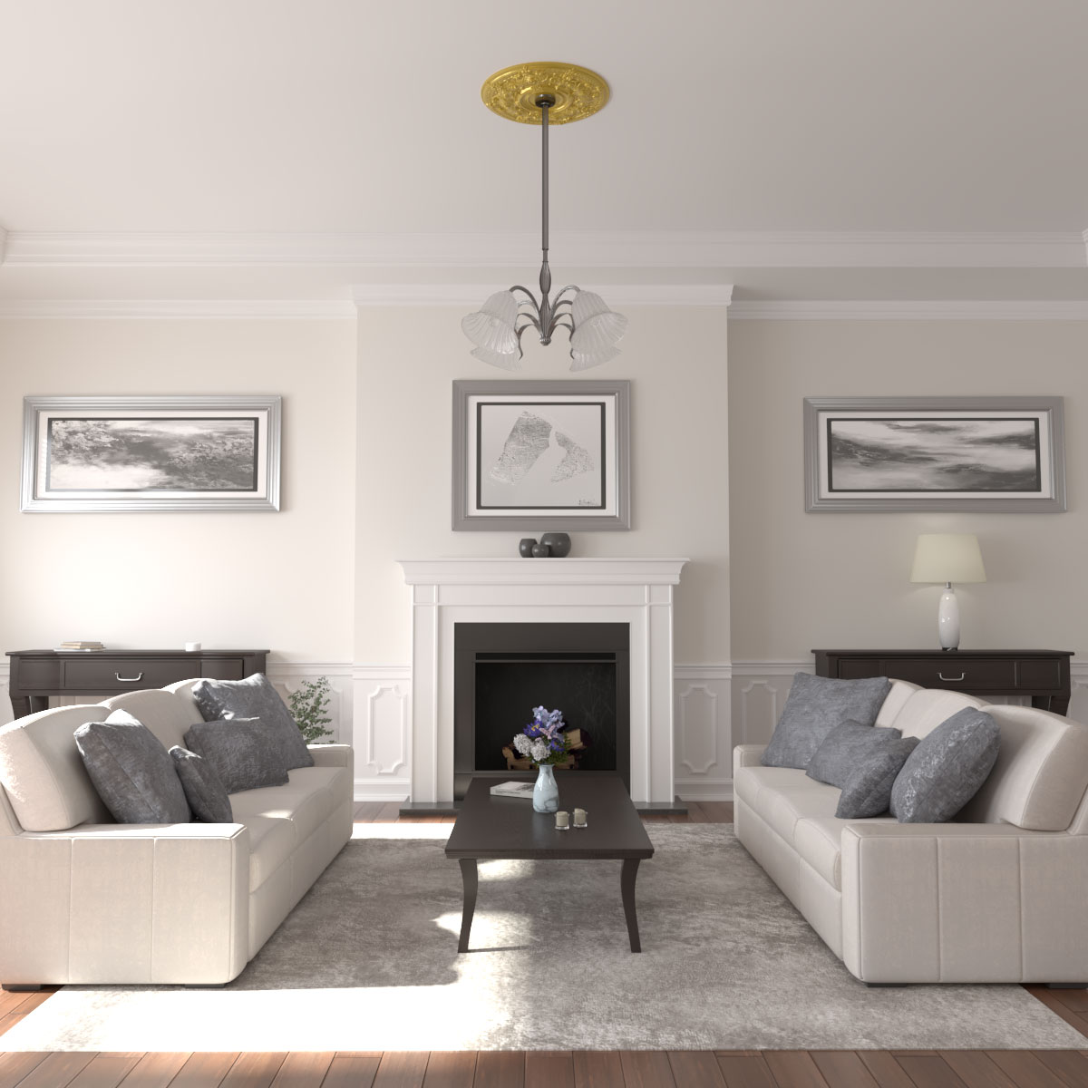 Ekena Millwork CM28OSRGS Ceiling-Medallions - View #4