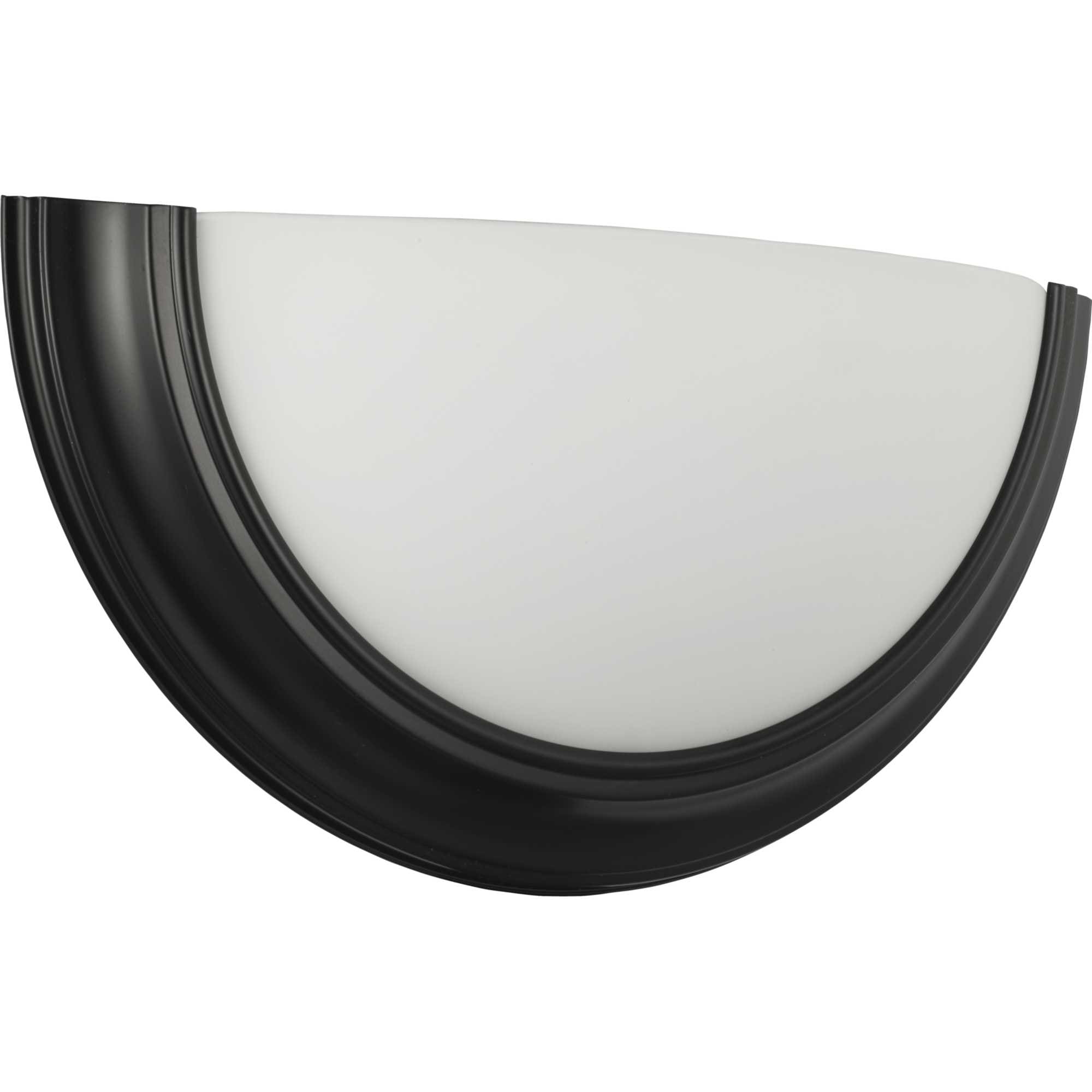 Progress Lighting P710090-031-30 Eclipse LED 15.5-in W 1-Light Black Transitional LED Wall Sconce ENERGY STAR