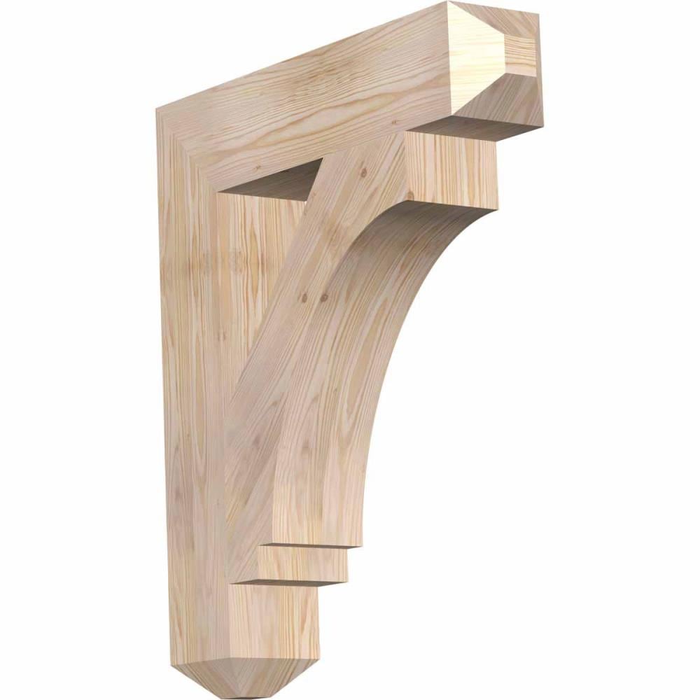 Ekena Millwork BKT06X28X32IMP04SDF Imperial craftsman smooth 5-1/2-in x 28-in x 32-in Douglas fir Brown Wood Standard bracket
