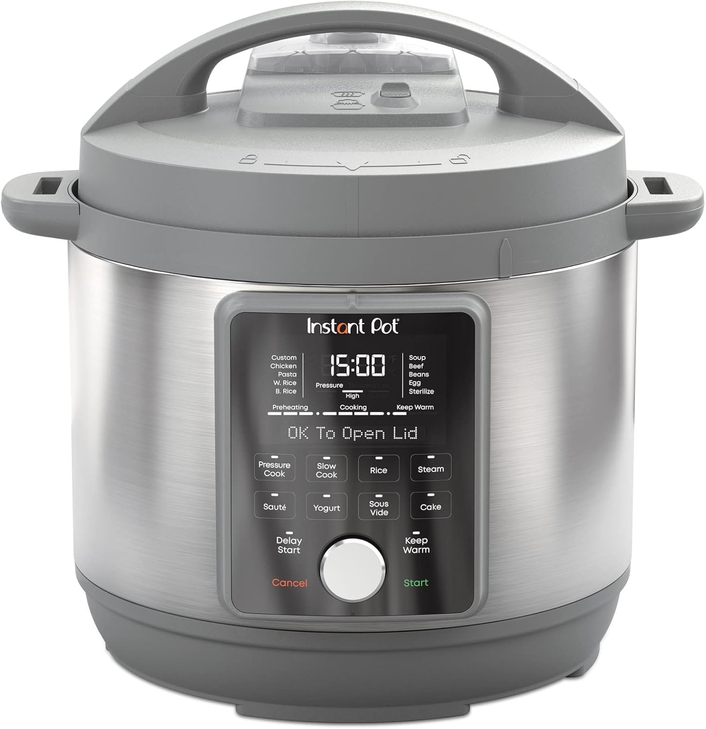 Instant Pot EJD6026920 Instant Duo Plus Stainless Steel Digital Pressure Cooker 6 qt Black/Silver