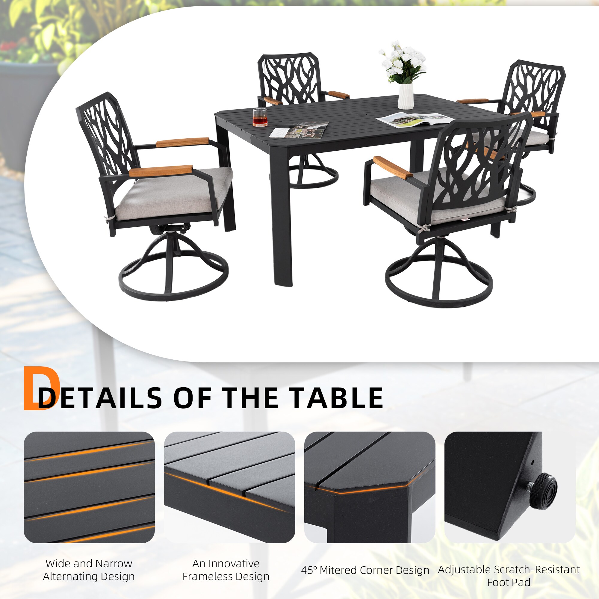 Mondawe MD-200-300 Patio-Dining-Sets - View #3