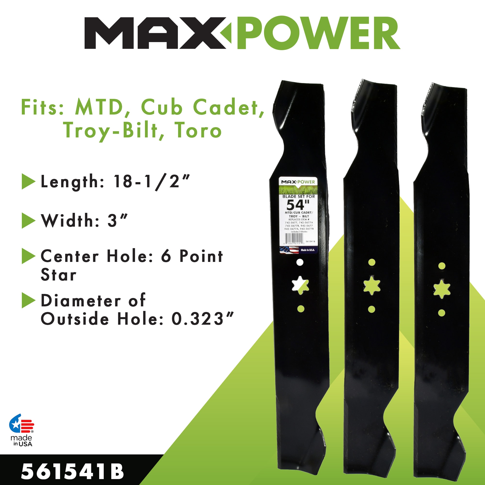 MaxPower 561541B Ope-Mower-Blades - View #5