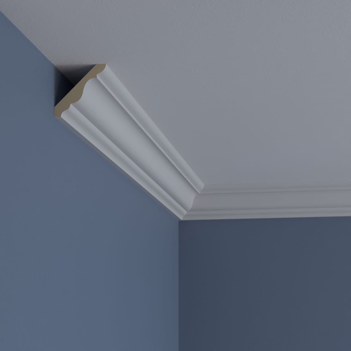 Classic White Polyurethane Crown Moulding 94.5"