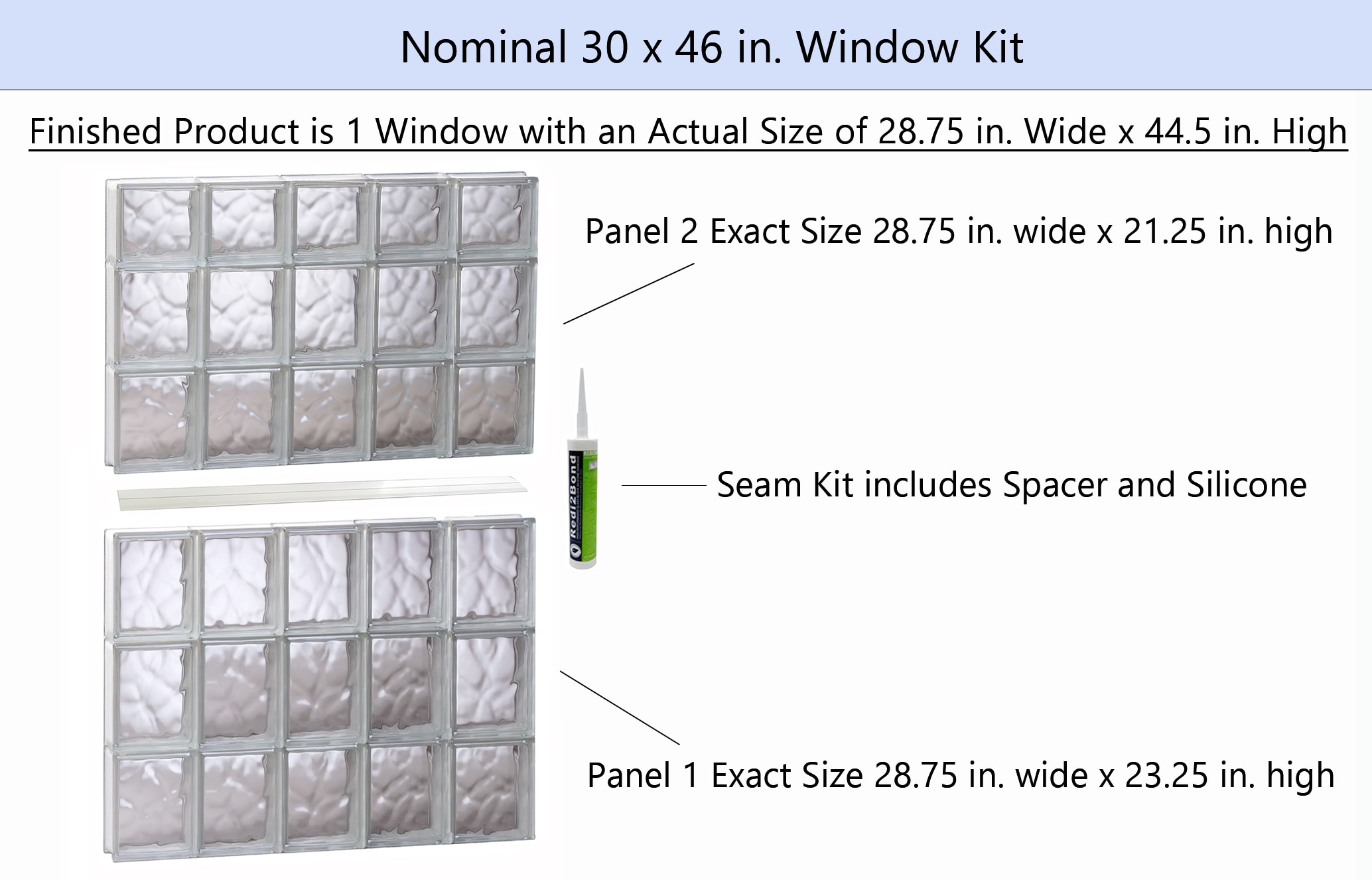REDI2SET S3046DC Glass-Block-Windows - View #2