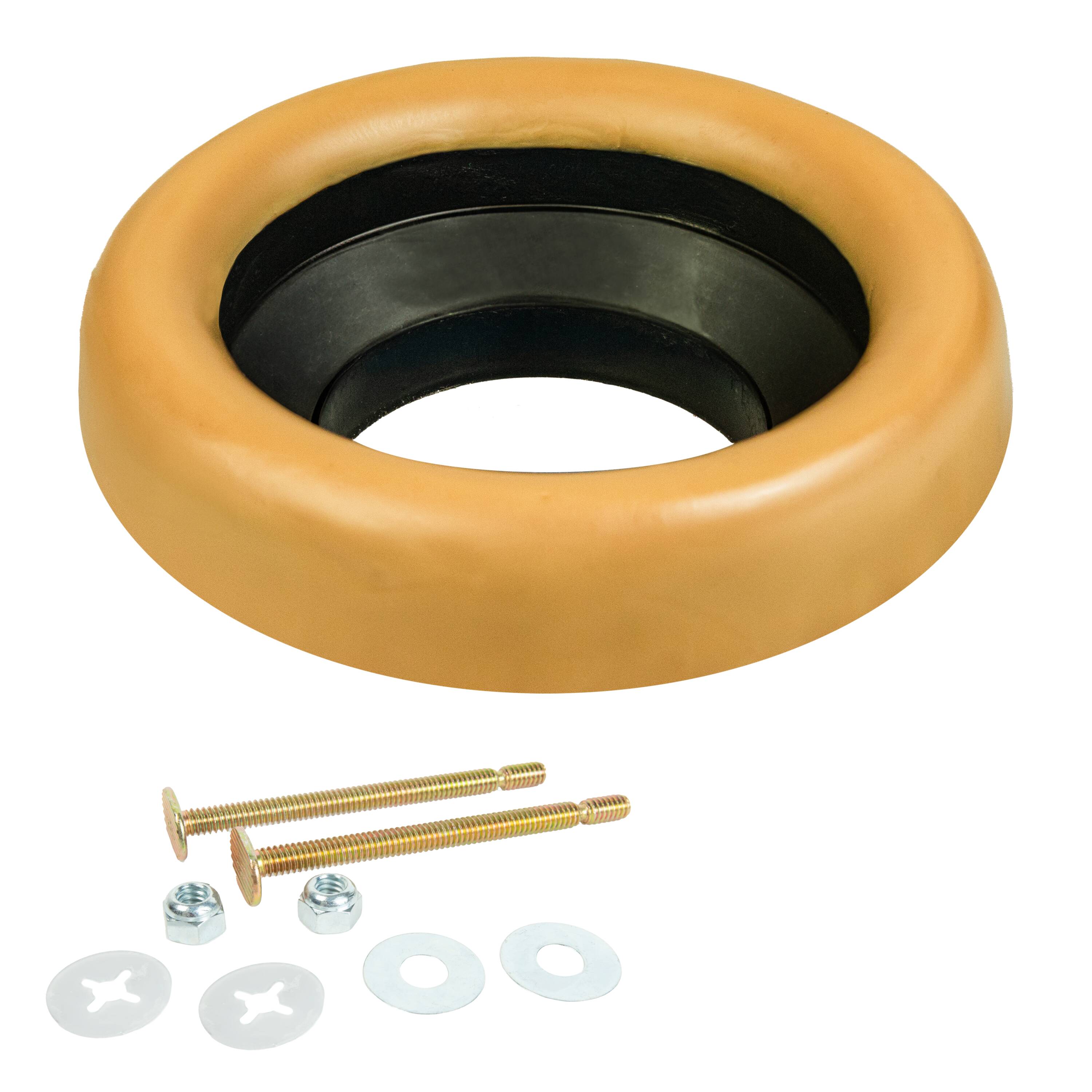 Norme 11 Pieces Toilet Wax Ring Kit Include Closet Bolts Bolt Caps Thick Flange and Retainer Washers Fits 3 inch 4 Waste Lines for at MechanicSurplus.com