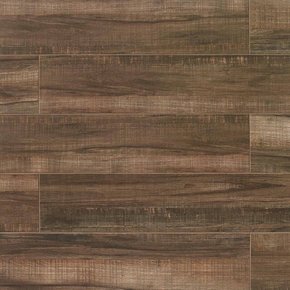 Bedrosians TCRWF26C Forest Cherry 8-in x 24-in Matte Porcelain Wood Look Tile (16-sq. ft/ Carton)