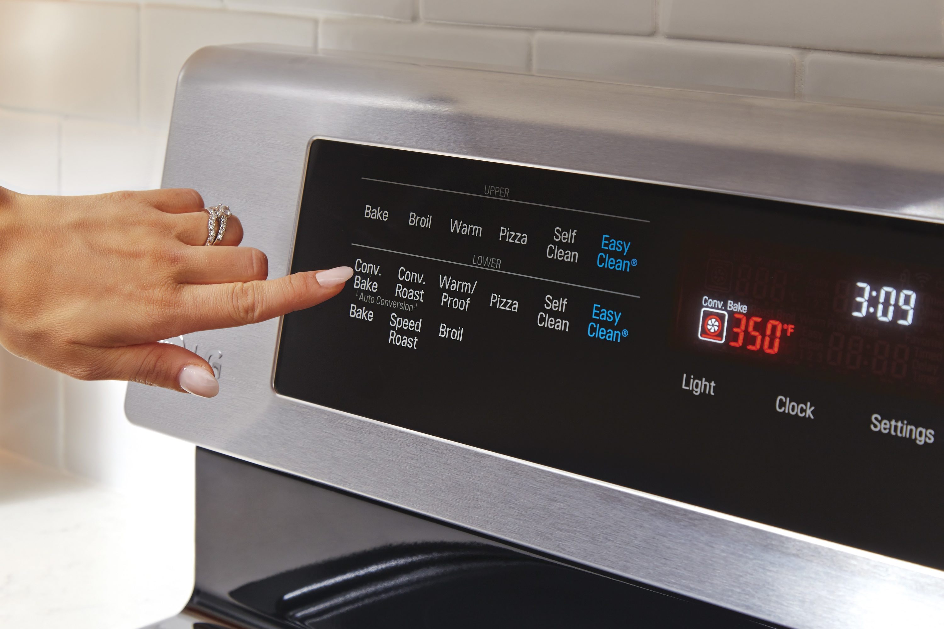 7.3 cu. ft. Smart wi-fi Enabled Electric Double Oven Slide-In Range with  ProBake Convection® and EasyClean®