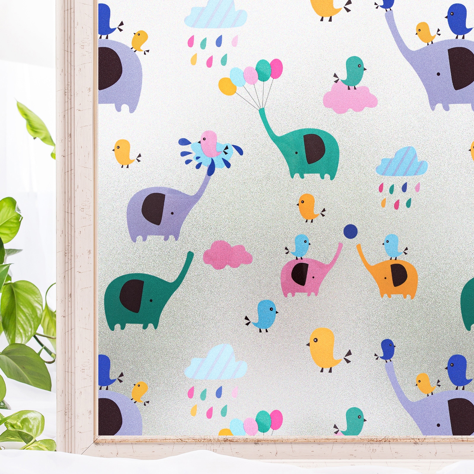 Cotton Colors CT061 35-1/4-in x 78-in Multiple colors Decorative Window Film