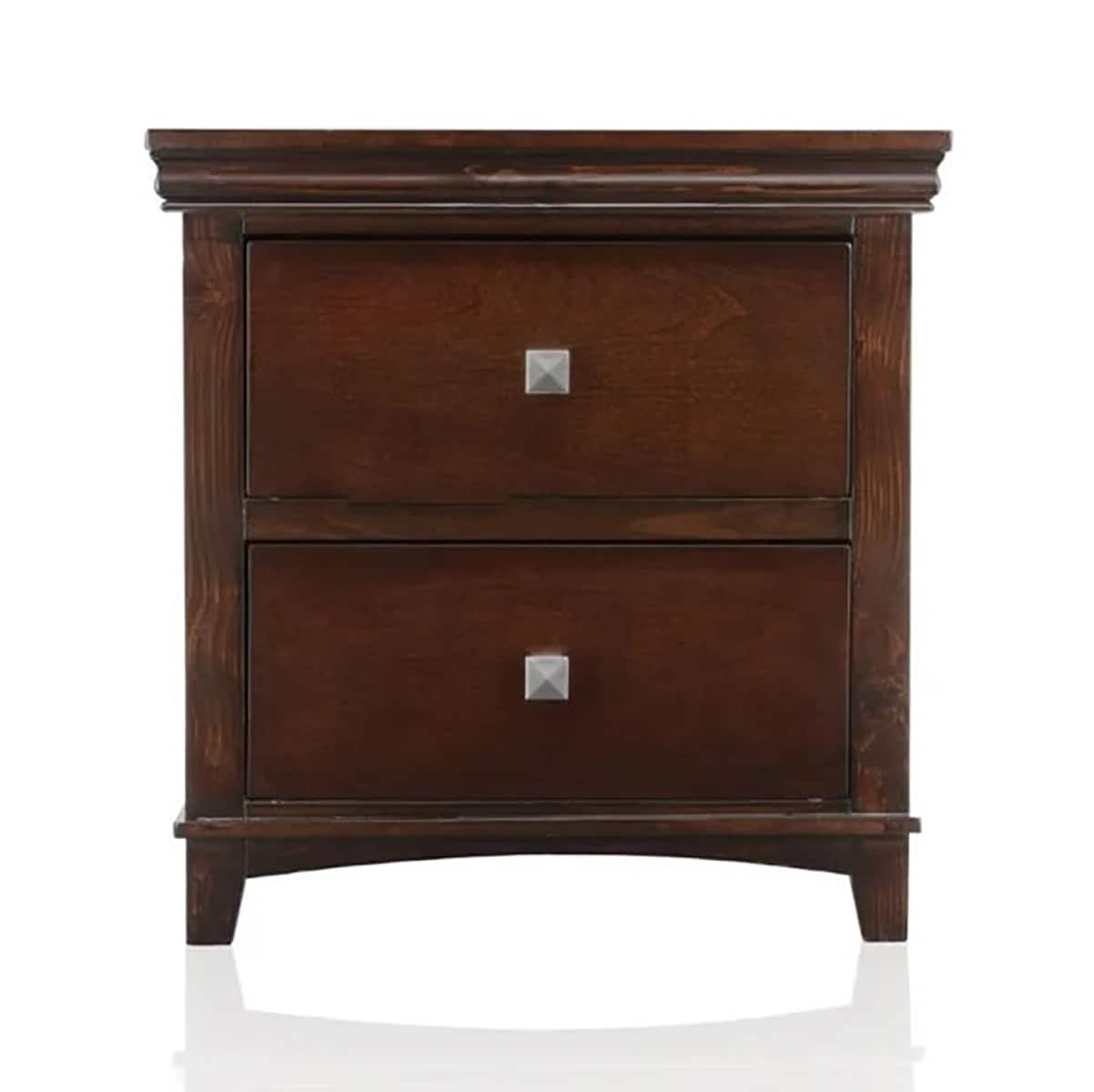 dark brown cherry nightstands