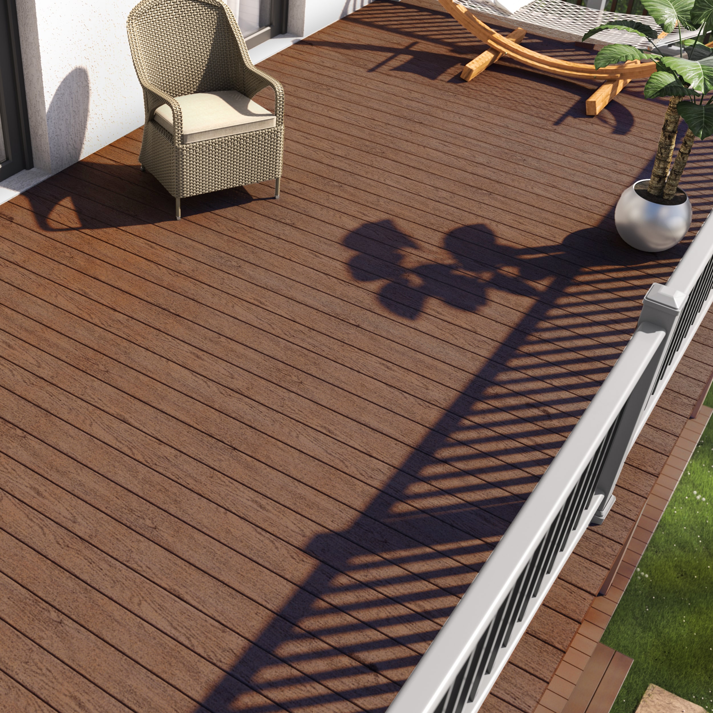 DuxxBak Water-Shedding 1-in x 6-in x 20-ft Rustic Red Interlocking