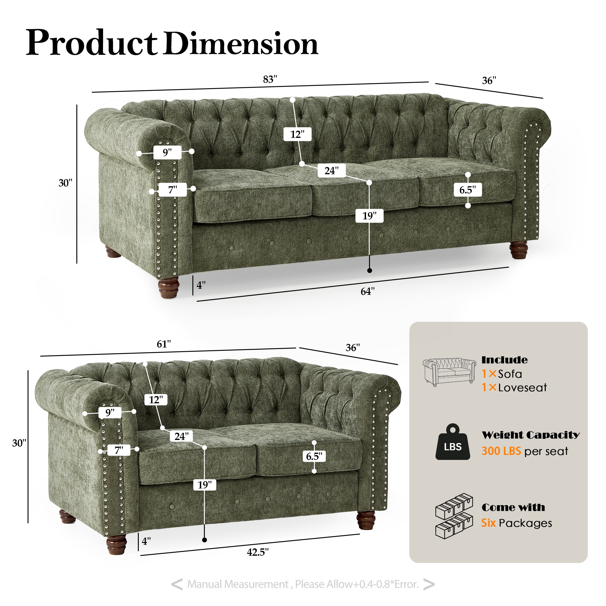 FARATI 8727-2+3 Living-Room-Sets - View #2