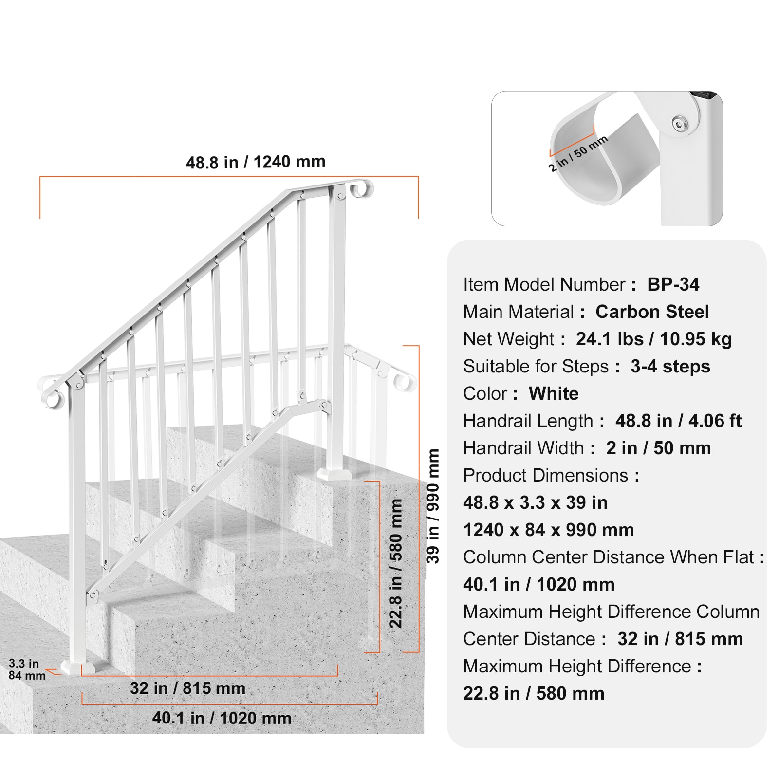 Mecale YAS-Z68YAN Interior-Stairpart-Railing - View #3