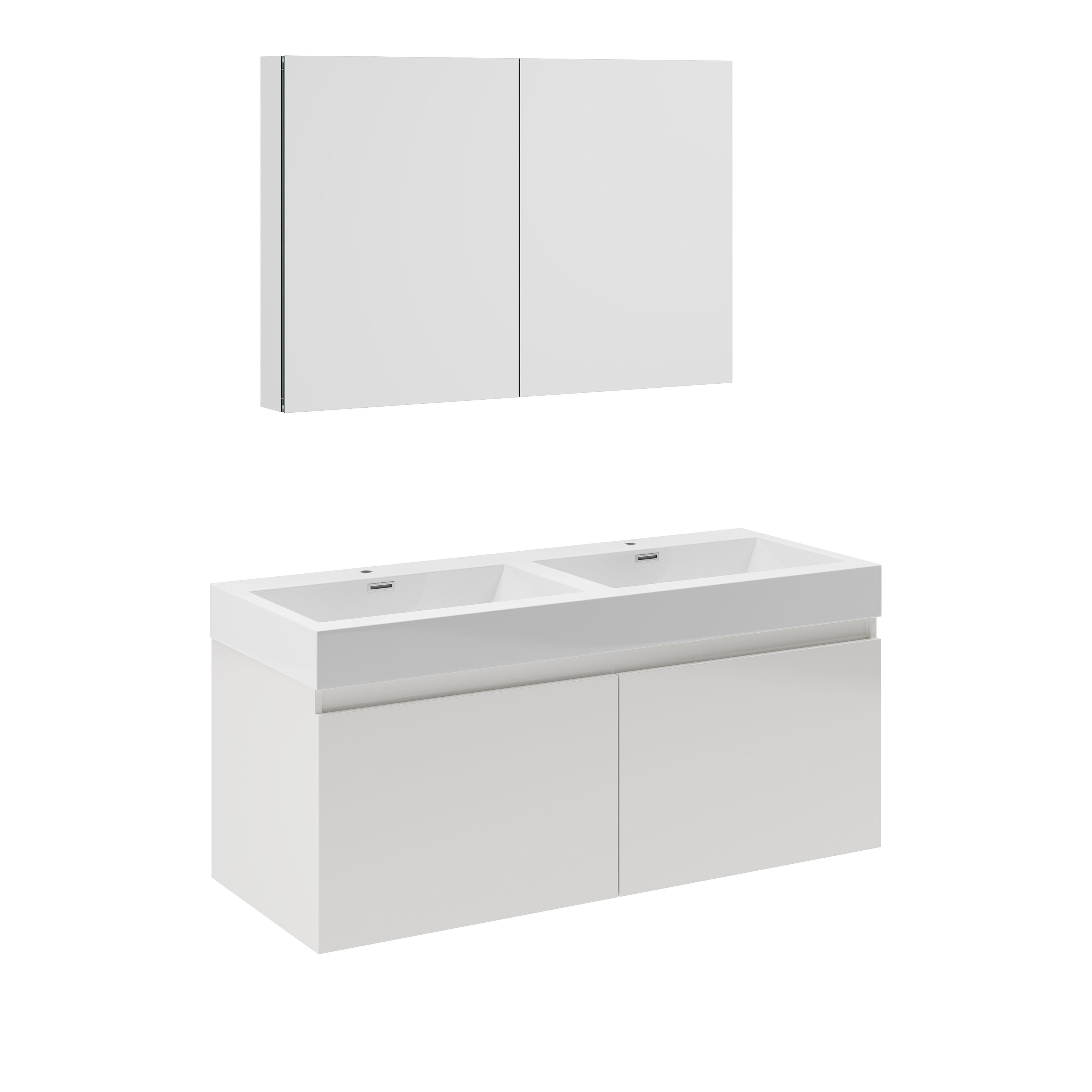 Fresca FVN8012WH Bath-Vanity-Combo - View #2