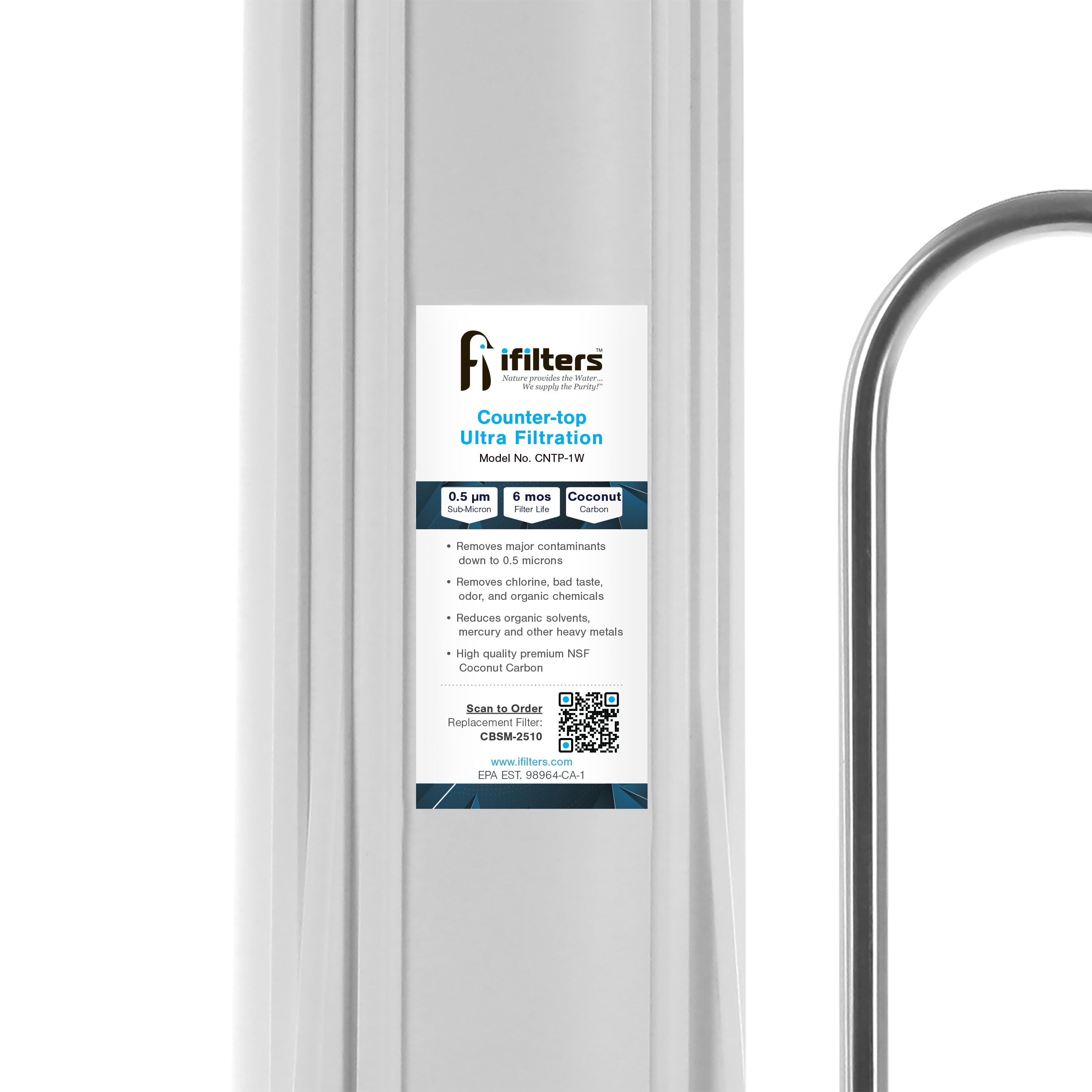 iFilters CNTP-1W Faucet-Mount-Filters - View #4