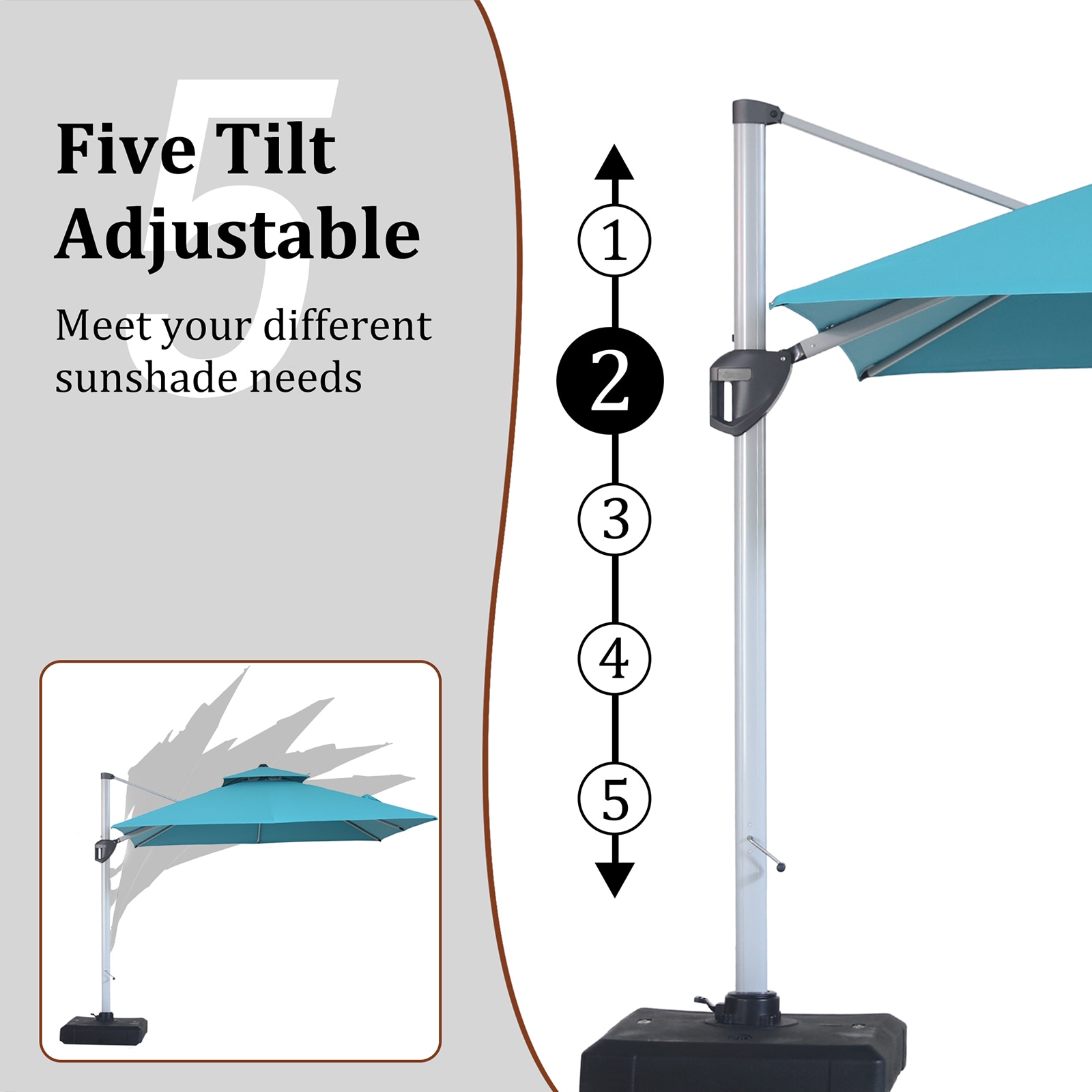 Mondawe 21350RDLE-SM Umbrellas-2 - View #5