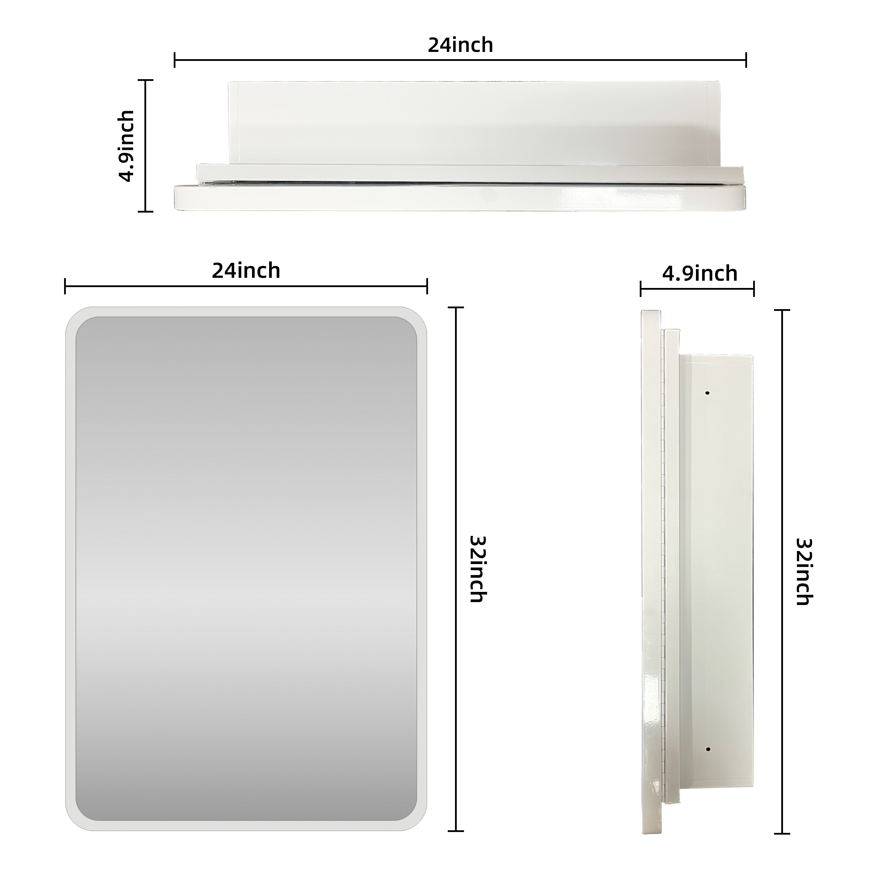 Forclover ASM-JG2432 Bathroom-Medicine-Cabinets - View #3