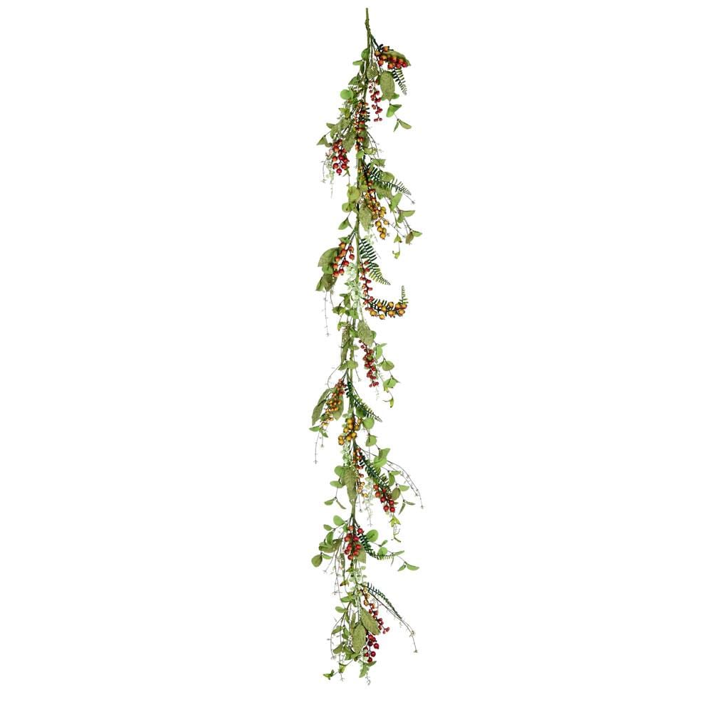 Vickerman FT190812 6-ft Leaves Artificial Garland