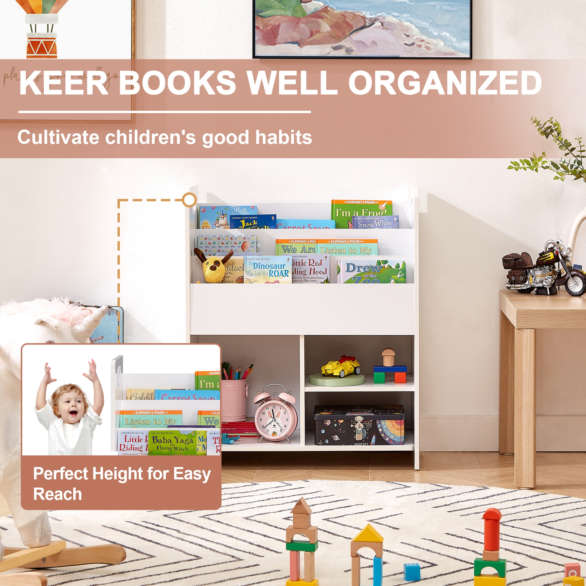 Vecelo LOE-B15-WHT bookcases - View #7